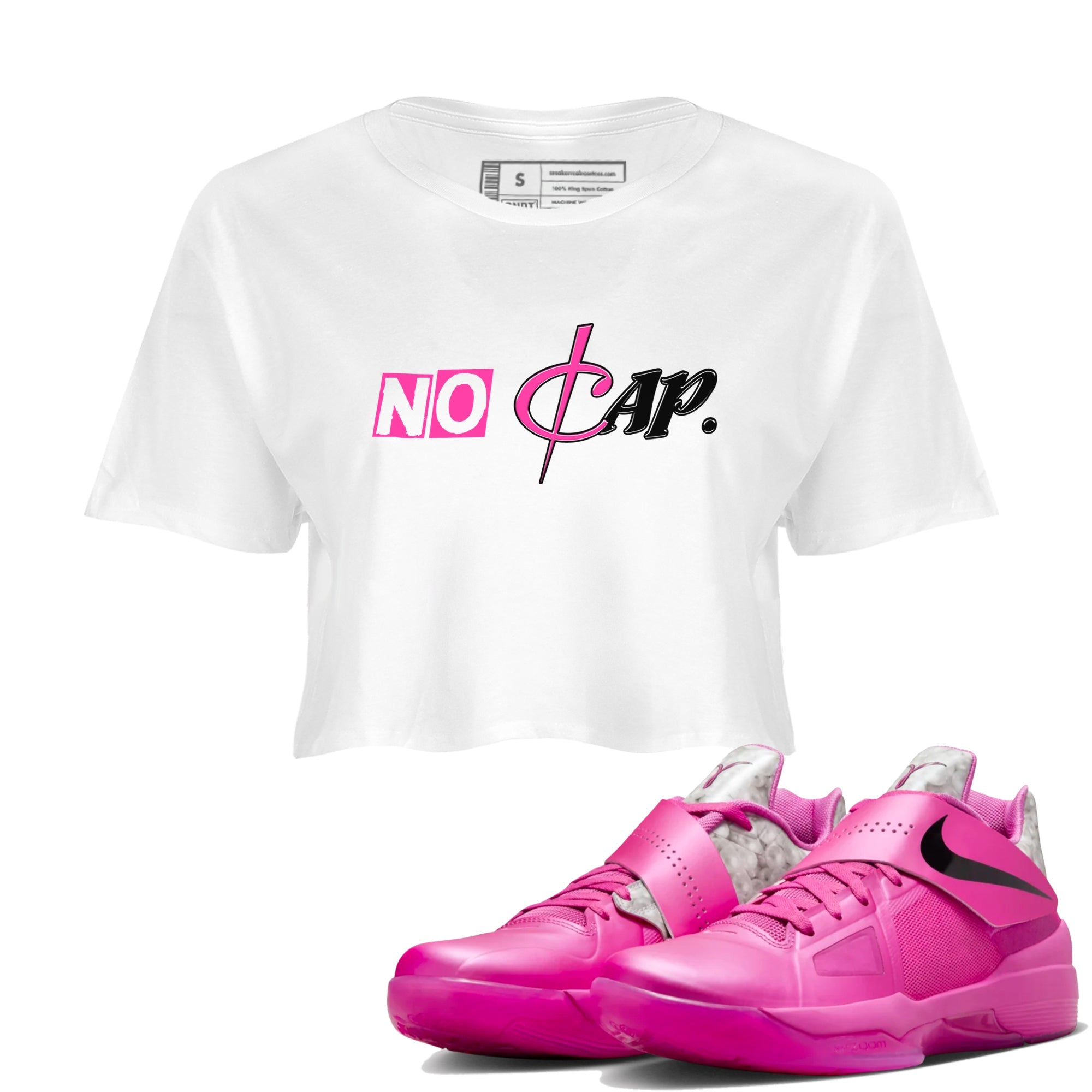 Nike KD 4 Retro Aunt Pearl shirts to match jordans No Cap sneaker match tees Nike KD 4 Aunt Pearl match shoes to clothes Drip Gear Zone unisex cotton White 1 crop tee