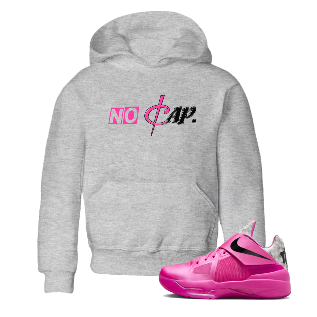 Nike KD 4 Retro Aunt Pearl shirts to match jordans No Cap sneaker match tees Nike KD 4 Aunt Pearl match shoes to clothes Drip Gear Zone Youth Baby Heather Grey 1 tee