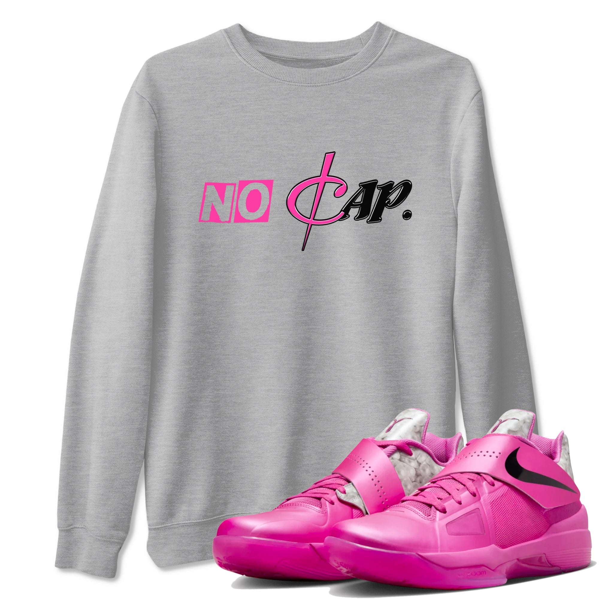 Nike KD 4 Retro Aunt Pearl shirts to match jordans No Cap sneaker match tees Nike KD 4 Aunt Pearl match shoes to clothes Drip Gear Zone unisex cotton Heather Grey 1 shirts