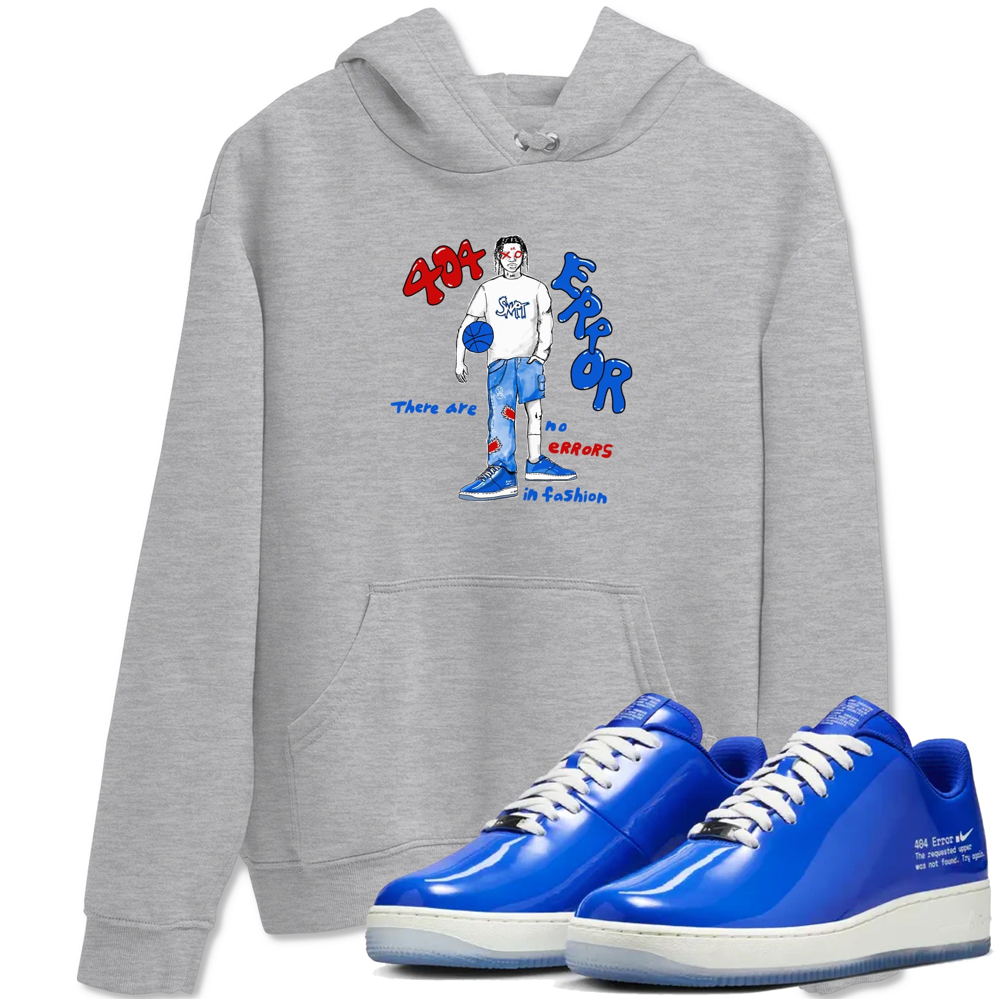 Air Force 1 404 Error shirt to match jordans No Errors In Fashion sneaker tees Air Force 1 404 Error Drip Gear Zone unisex cotton Heather Grey 1 crew neck shirt