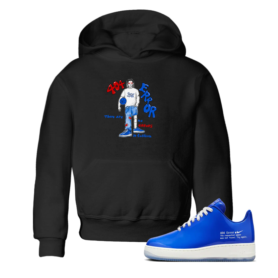 Air Force 1 404 Error shirt to match jordans No Errors In Fashion sneaker tees Air Force 1 404 Error Drip Gear Zone baby toddler Black 1 cotton Shirt