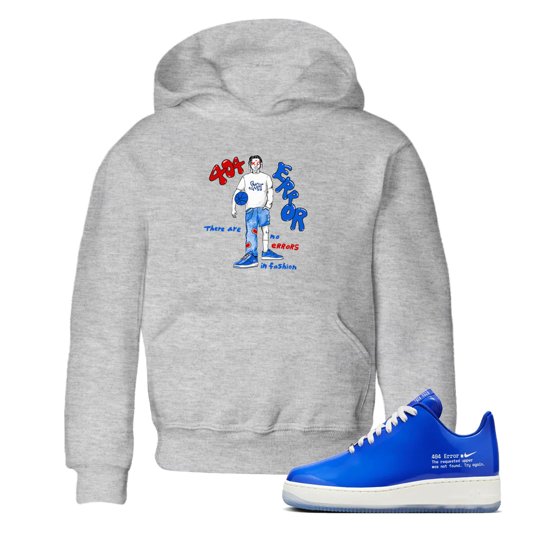 Air Force 1 404 Error shirt to match jordans No Errors In Fashion sneaker tees Air Force 1 404 Error Drip Gear Zone baby toddler Heather Grey 1 cotton Shirt