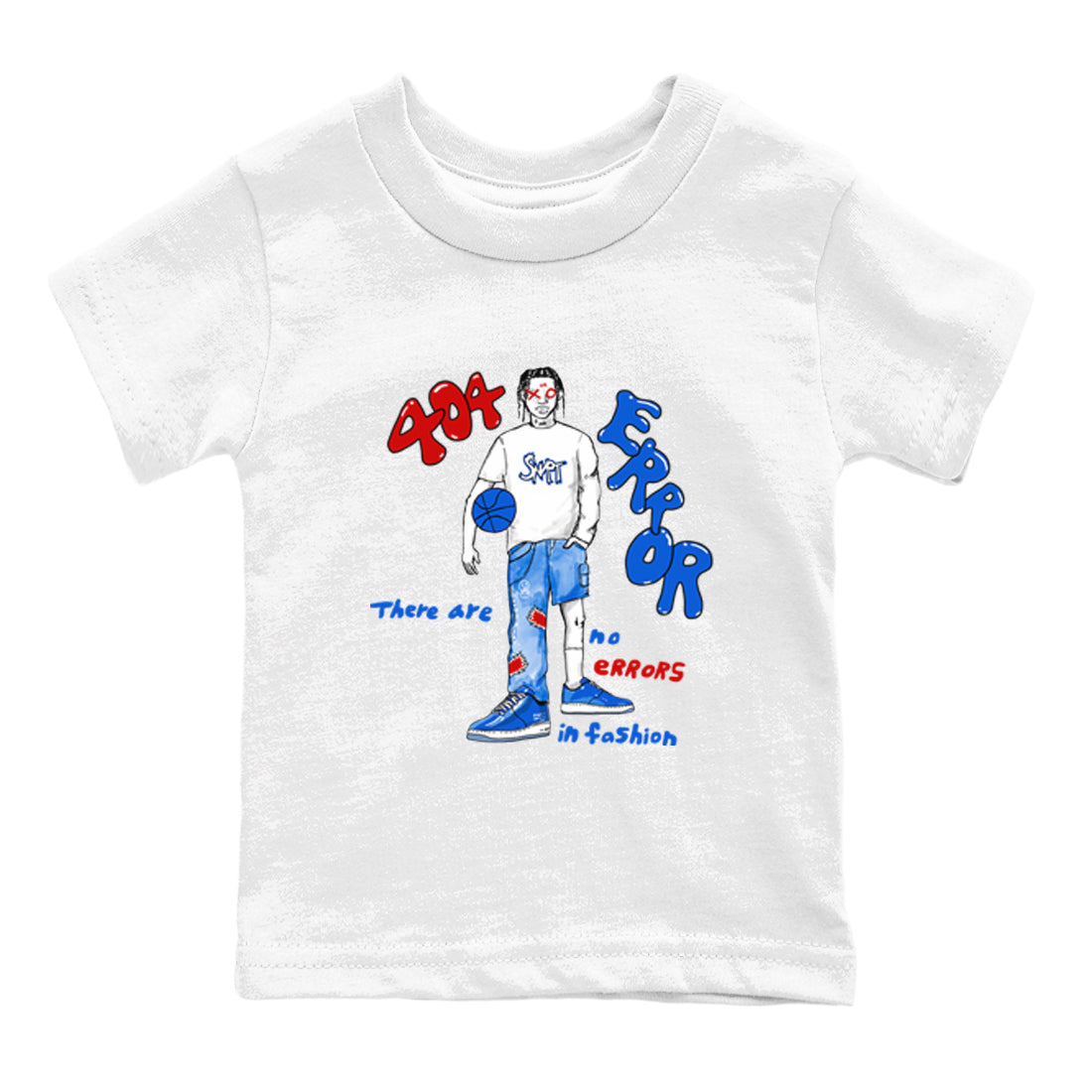 Air Force 1 404 Error shirt to match jordans No Errors In Fashion sneaker tees Air Force 1 404 Error Drip Gear Zone baby toddler White 2 cotton Shirt