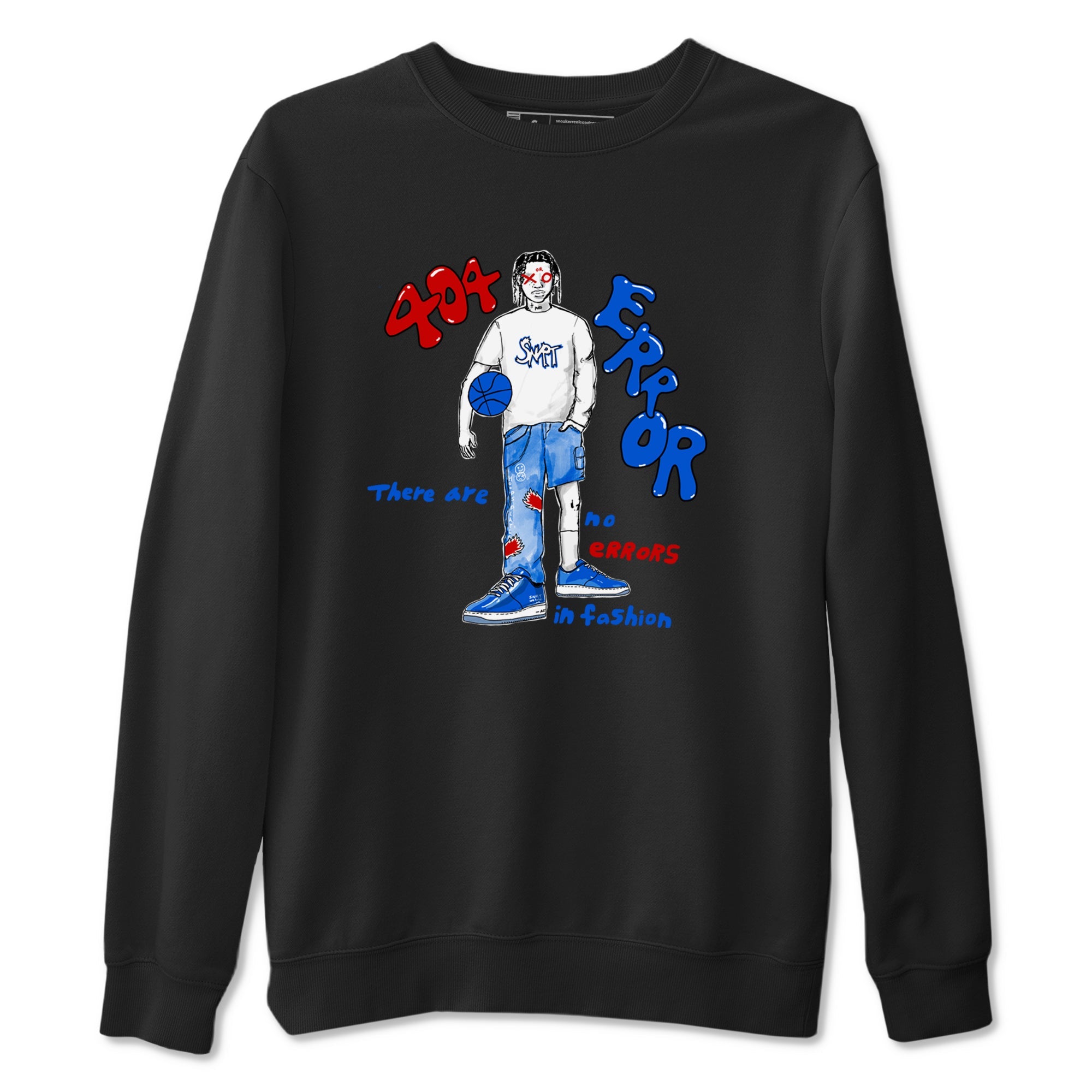 Air Force 1 404 Error shirt to match jordans No Errors In Fashion sneaker tees Air Force 1 404 Error Drip Gear Zone unisex cotton Black 2 crew neck shirt