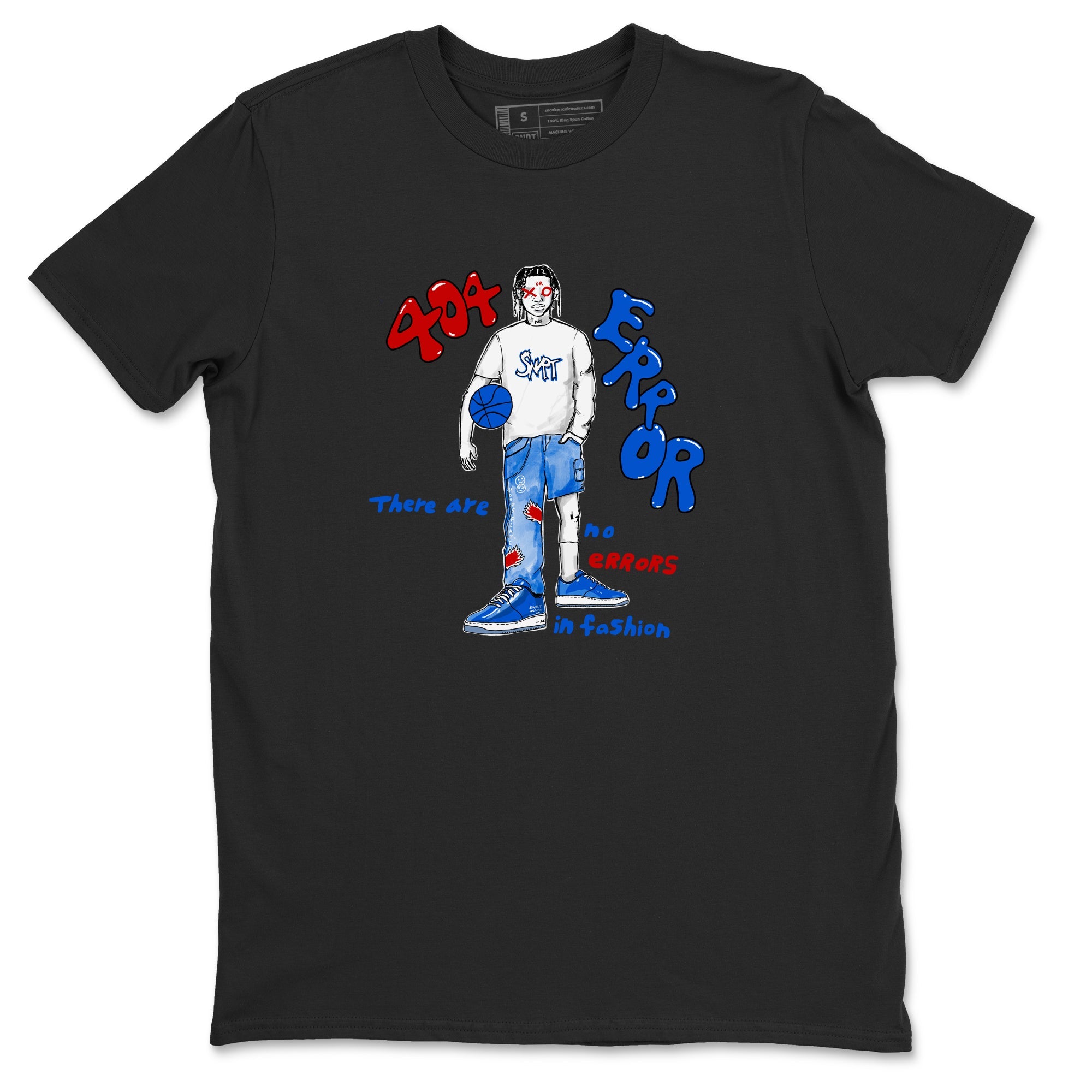 Air Force 1 404 Error shirt to match jordans No Errors In Fashion sneaker tees Air Force 1 404 Error Drip Gear Zone unisex cotton Black 2 crew neck shirt
