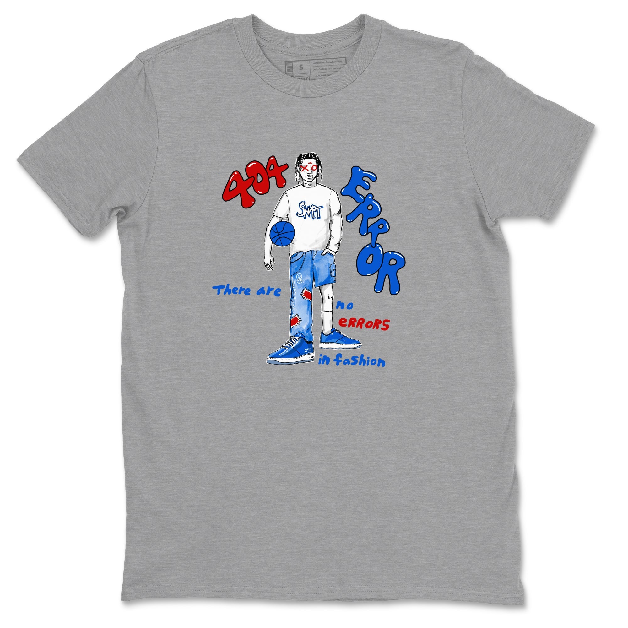 Air Force 1 404 Error shirt to match jordans No Errors In Fashion sneaker tees Air Force 1 404 Error Drip Gear Zone unisex cotton Heather Grey 2 crew neck shirt