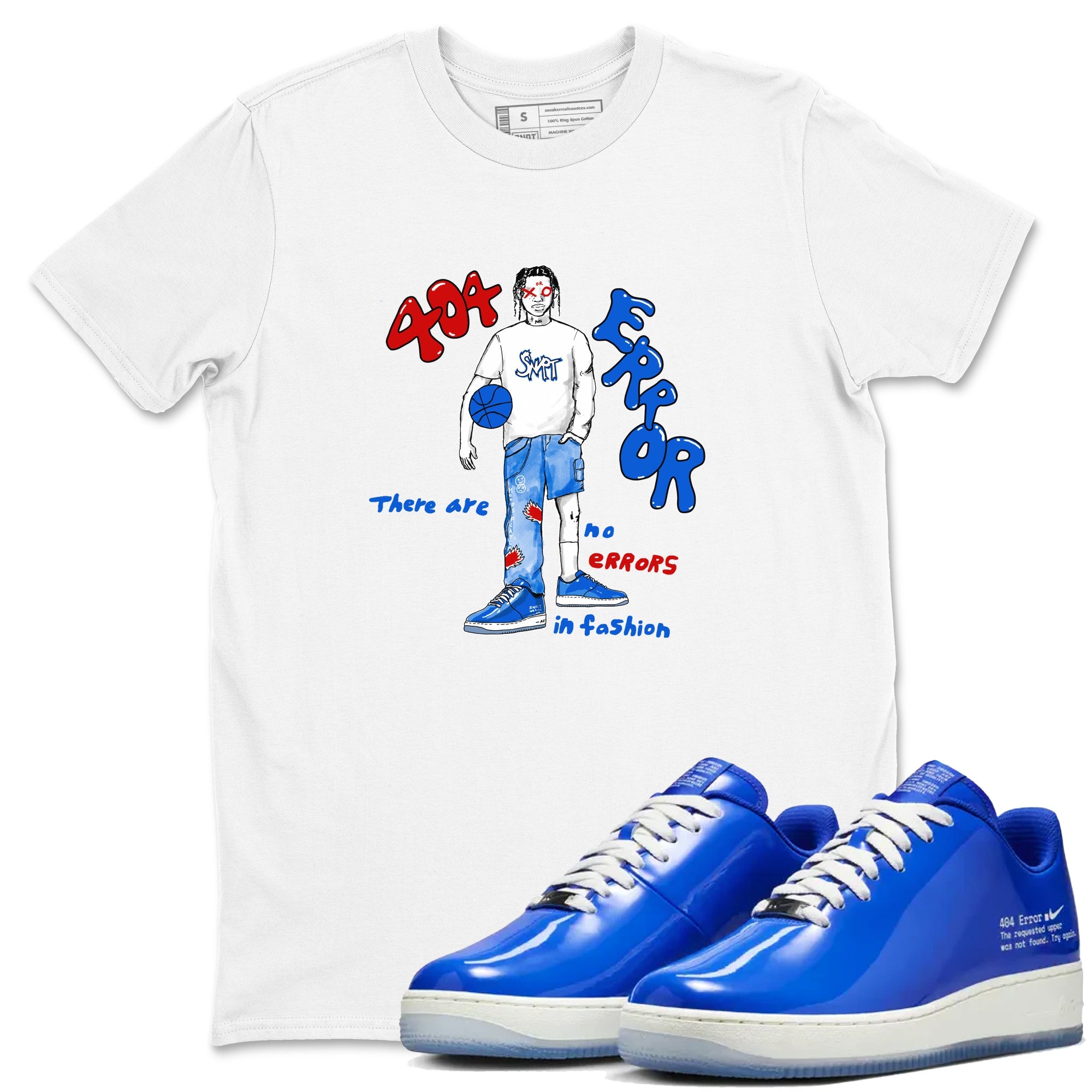 Air Force 1 404 Error shirt to match jordans No Errors In Fashion sneaker tees Air Force 1 404 Error Drip Gear Zone unisex cotton White 1 crew neck shirt