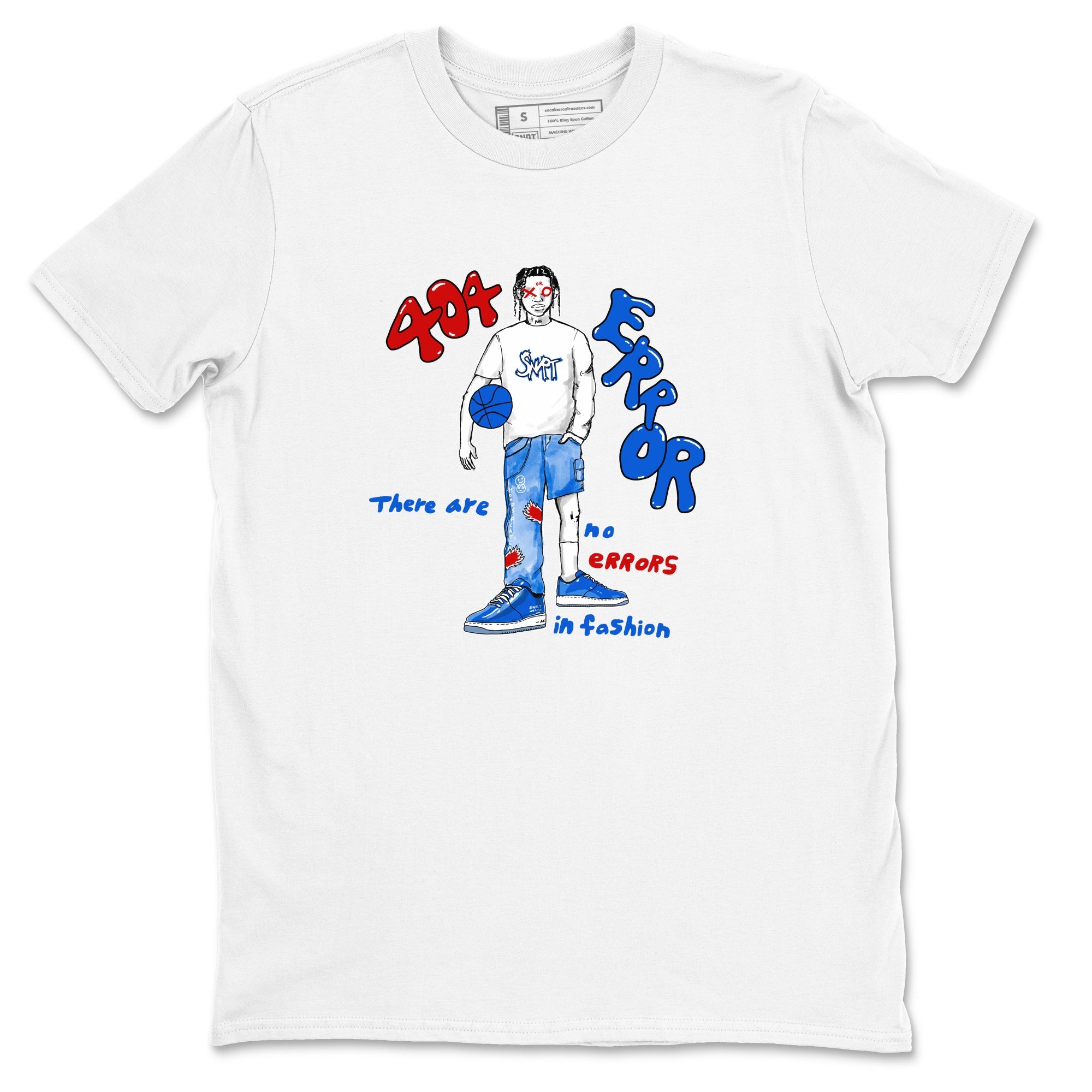 Air Force 1 404 Error shirt to match jordans No Errors In Fashion sneaker tees Air Force 1 404 Error Drip Gear Zone unisex cotton White 2 crew neck shirt