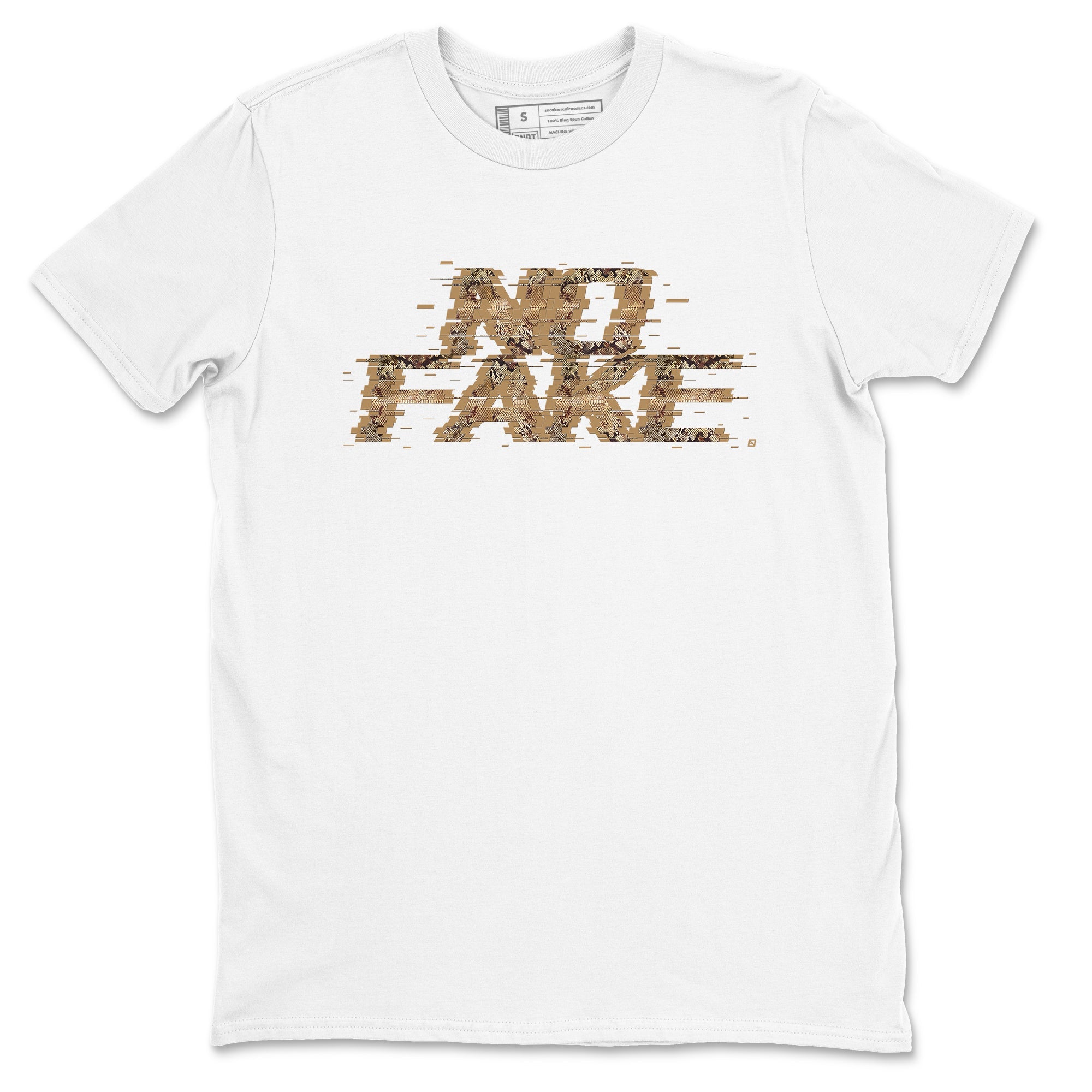 AF1 Ivory Snake shirt to match jordans No Fake Glitch sneaker tees Air Force 1 Ivory Snake Drip Gear Zone unisex cotton White 2 crew neck shirt