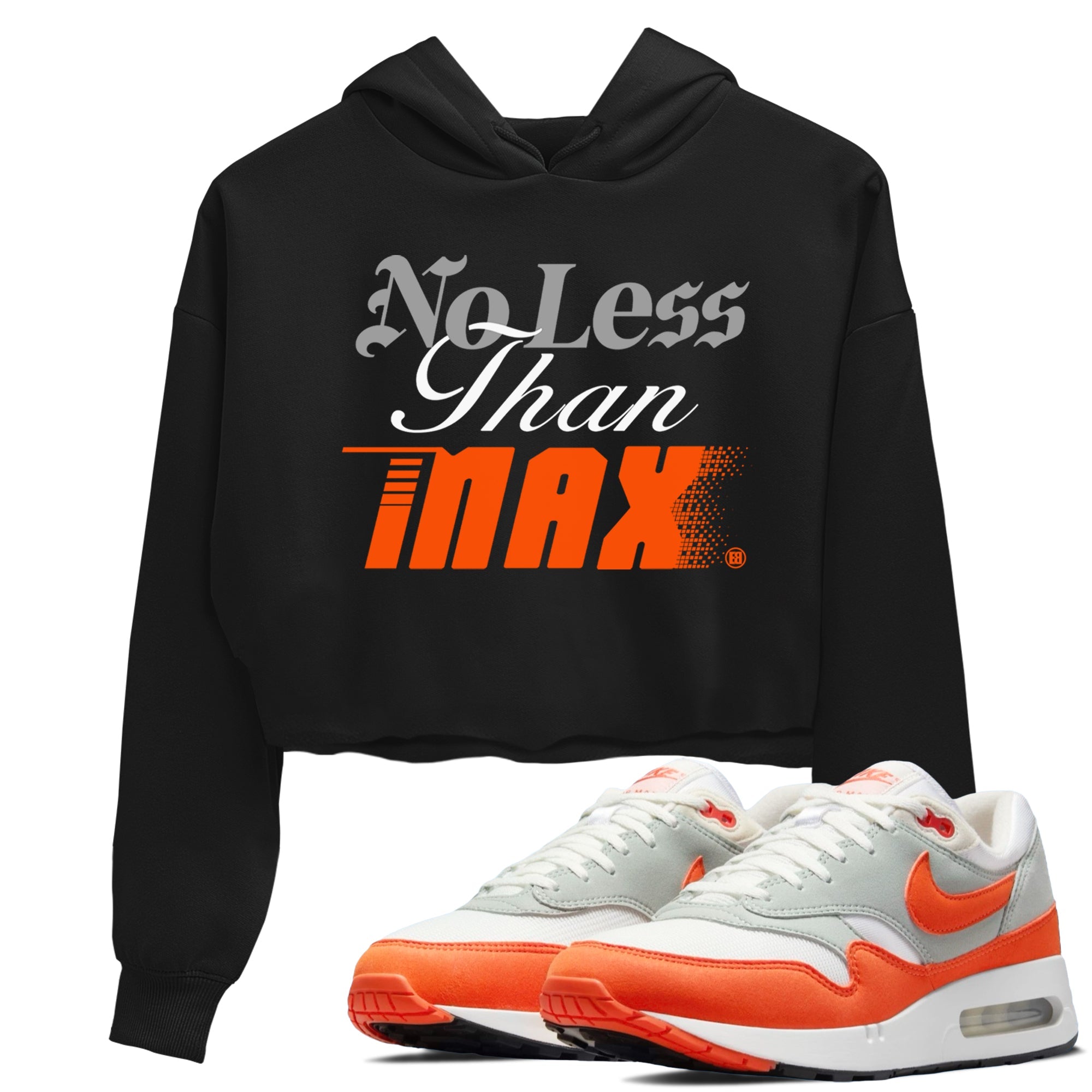Air Max 1 OG '86 'Summit White and Cosmic Clay shirts to match jordans No Less Than Max sneaker match tees Air Max 1 Cosmic Clay match shoes to clothes Drip Gear Zone unisex cotton Black 1 crop tee