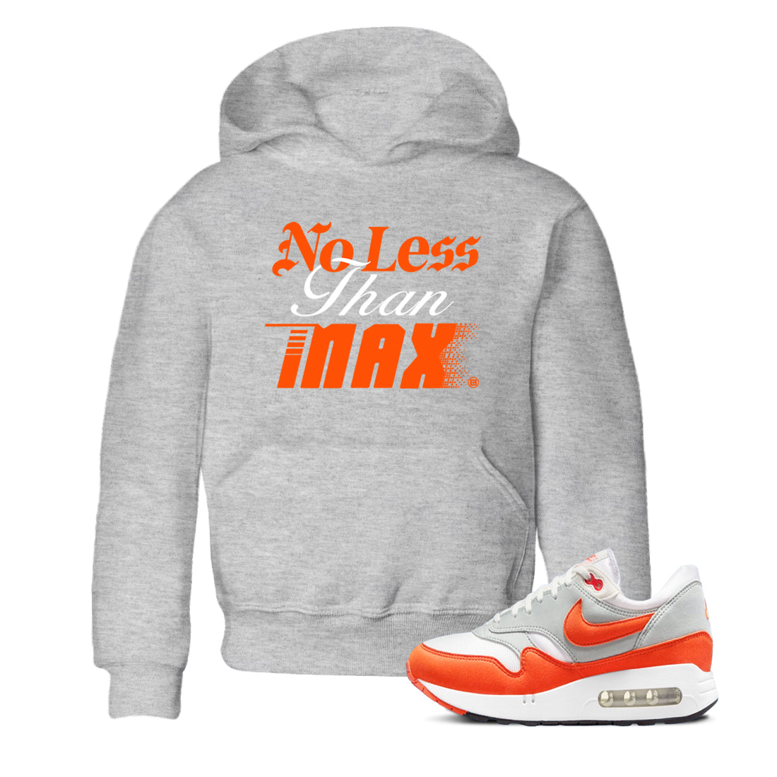 Air Max 1 OG '86 'Summit White and Cosmic Clay shirts to match jordans No Less Than Max sneaker match tees Air Max 1 Cosmic Clay match shoes to clothes Drip Gear Zone Youth Baby Heather Grey 1 tee