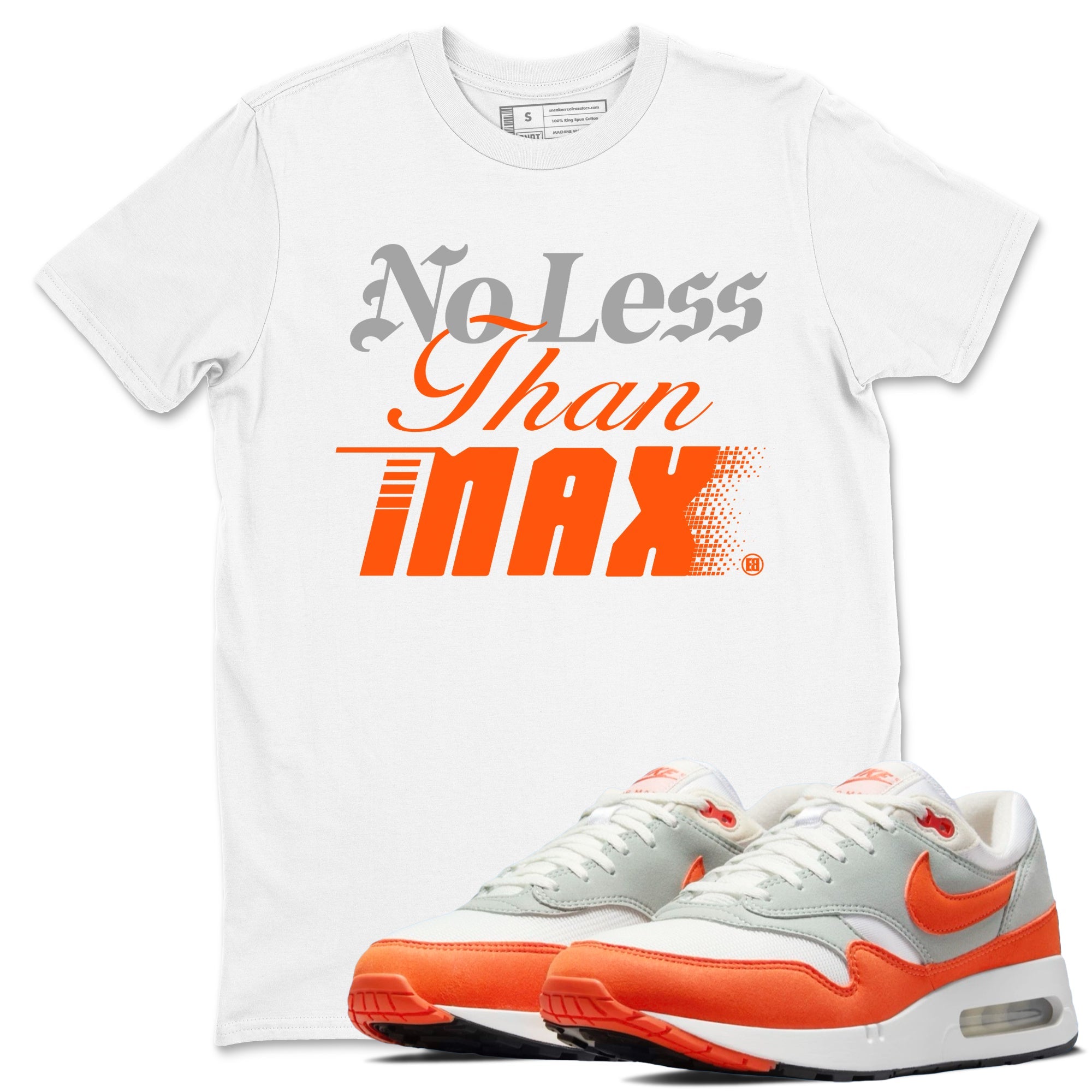 Air Max 1 OG '86 'Summit White and Cosmic Clay shirts to match jordans No Less Than Max sneaker match tees Air Max 1 Cosmic Clay match shoes to clothes Drip Gear Zone unisex cotton White 1 shirts