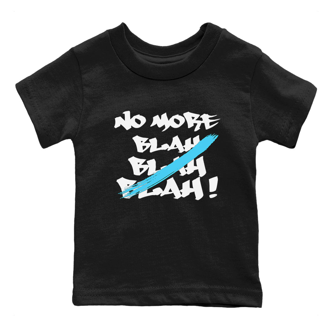9s Powder Blue shirt to match jordans No More Blah sneaker tees Air Jordan 9 Powder Blue Drip Gear Zone baby toddler Black 2 cotton Shirt