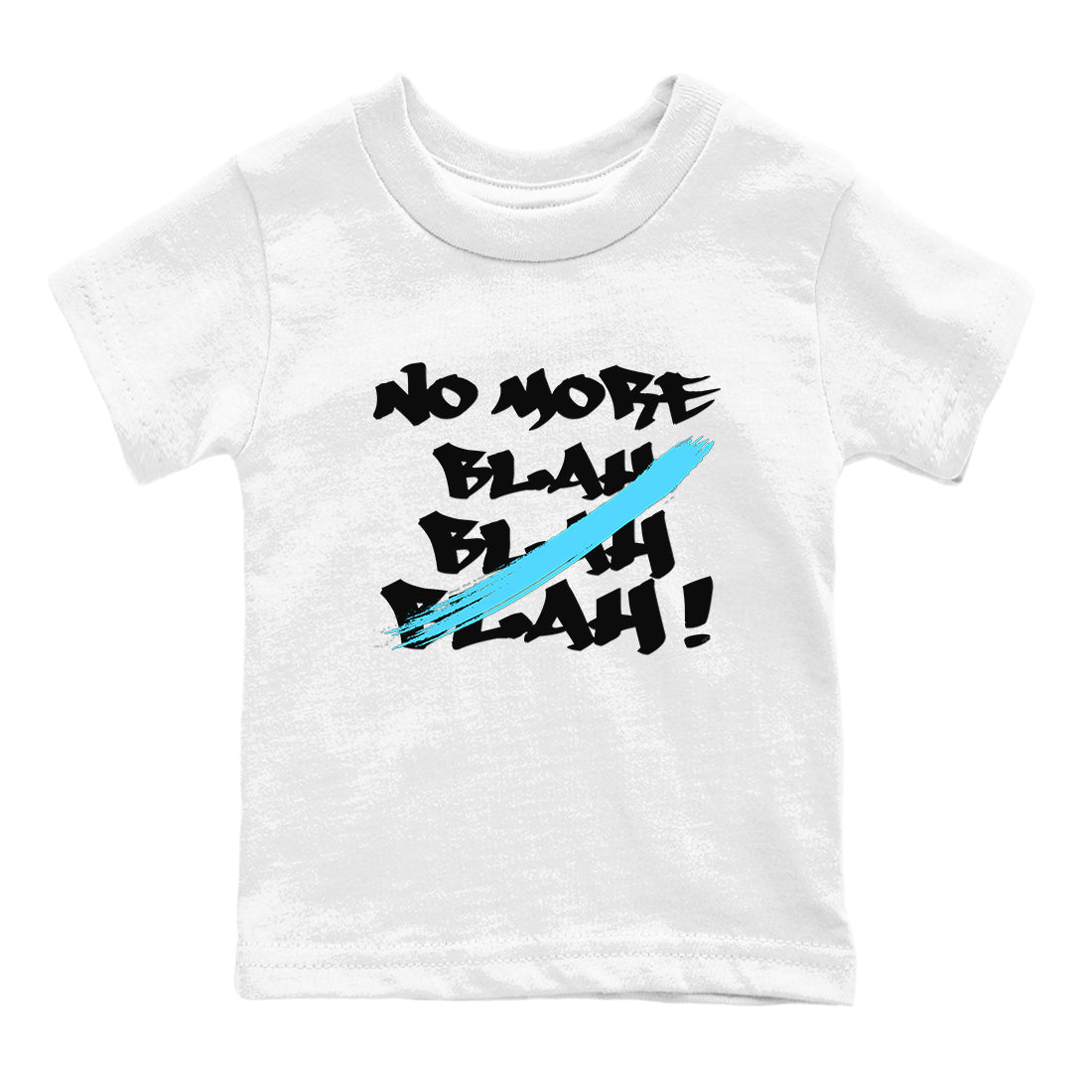 9s Powder Blue shirt to match jordans No More Blah sneaker tees Air Jordan 9 Powder Blue Drip Gear Zone baby toddler White 2 cotton Shirt