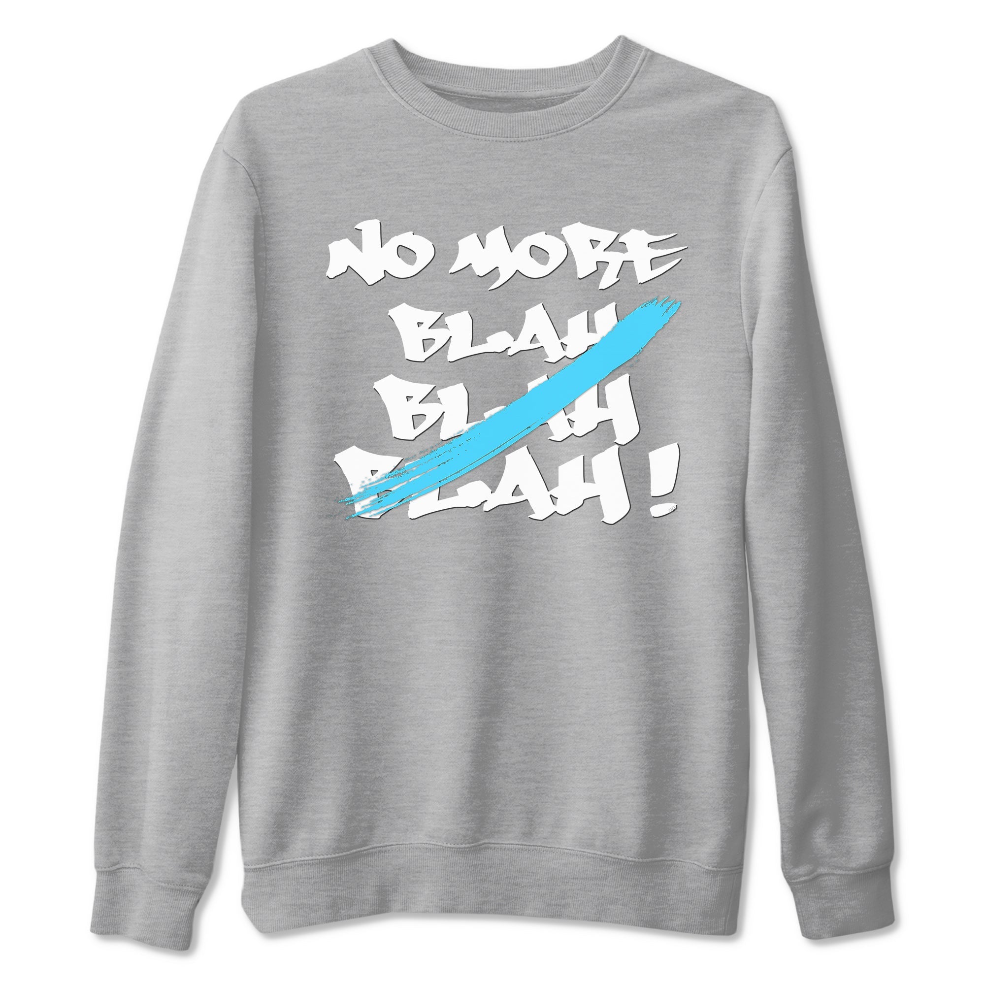 9s Powder Blue shirt to match jordans No More Blah sneaker tees Air Jordan 9 Powder Blue Drip Gear Zone unisex cotton Heather Grey 2 crew neck shirt