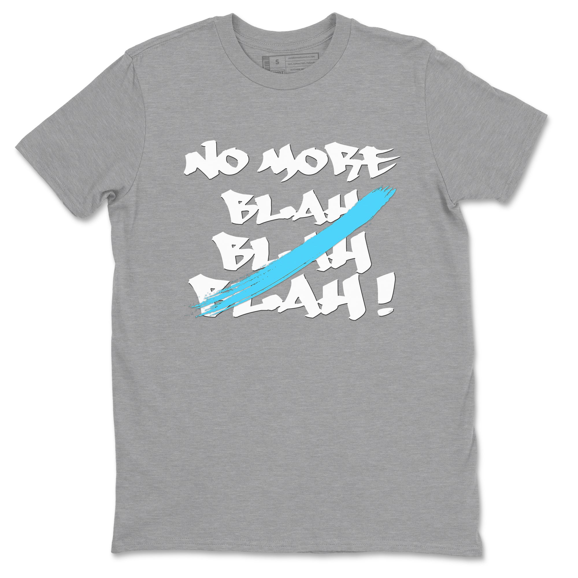 9s Powder Blue shirt to match jordans No More Blah sneaker tees Air Jordan 9 Powder Blue Drip Gear Zone unisex cotton Heather Grey 2 crew neck shirt