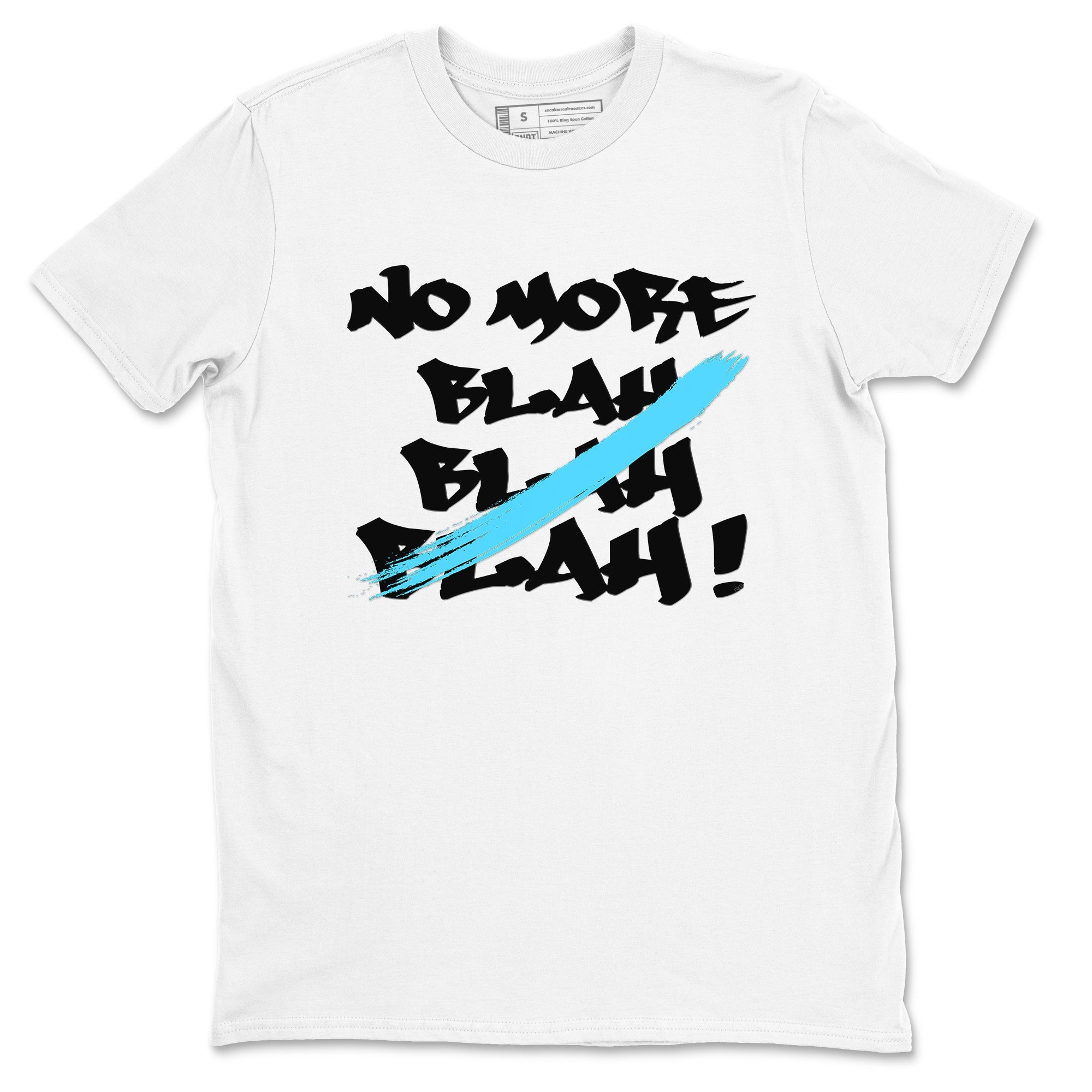 9s Powder Blue shirt to match jordans No More Blah sneaker tees Air Jordan 9 Powder Blue Drip Gear Zone unisex cotton White 2 crew neck shirt