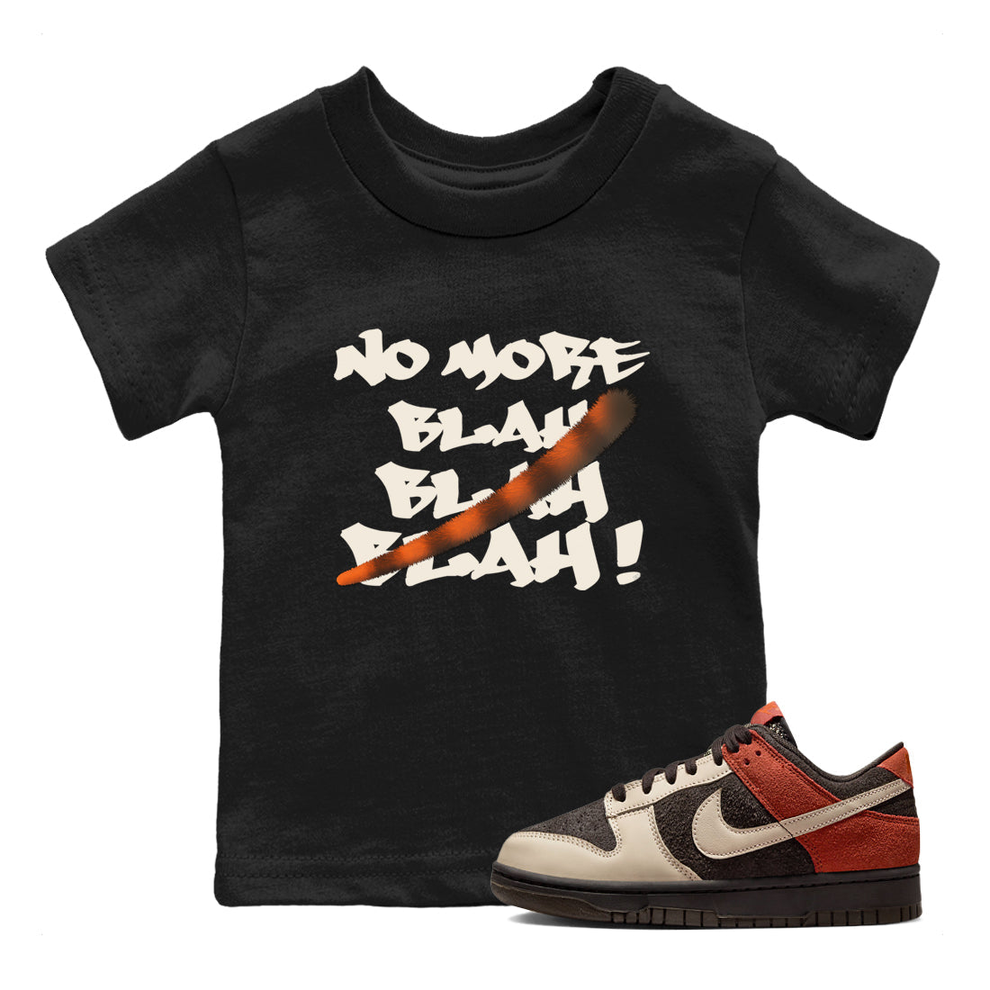 Dunk Low Red Panda shirt to match jordans No More Blah sneaker tees Dunks Red Panda Drip Gear Zone Sneaker Matching Clothing Brand Baby Toddler Black 1 T-Shirt