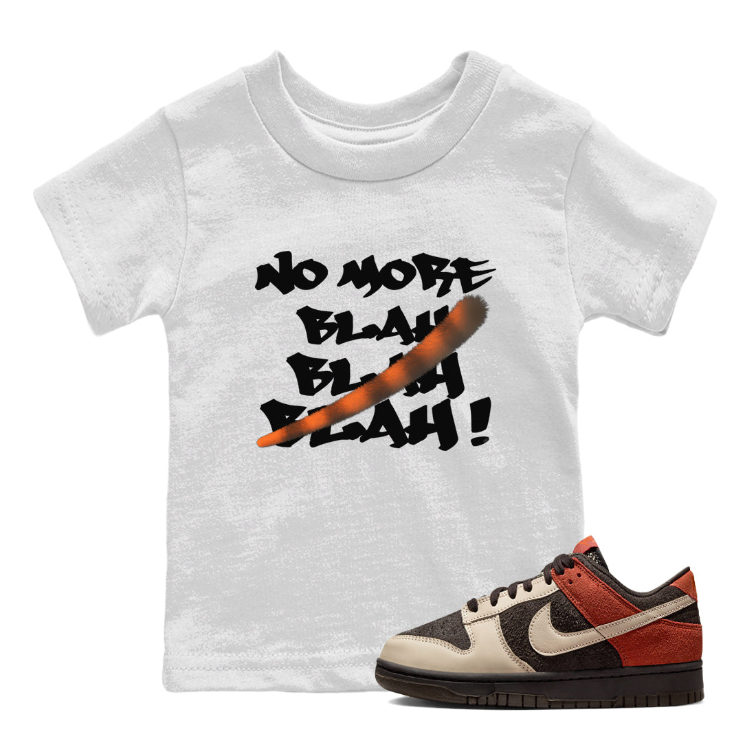 Dunk Low Red Panda shirt to match jordans No More Blah sneaker tees Dunks Red Panda Drip Gear Zone Sneaker Matching Clothing Brand Baby Toddler White 1 T-Shirt