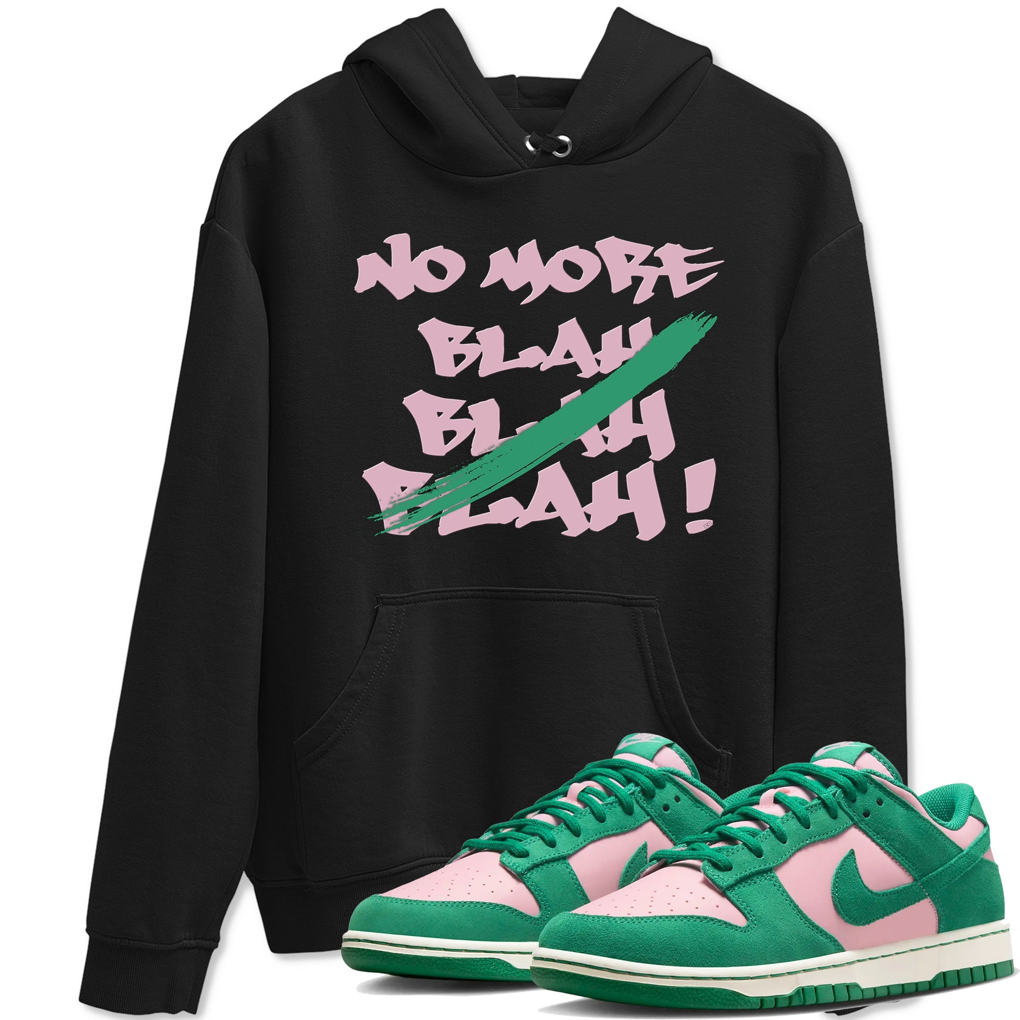 Dunk Medium Soft Pink Malachite shirt to match jordans No More Blah sneaker tees Dunk Medium Soft Pink Malachite Drip Gear Zone unisex cotton Black 1 crew neck shirt