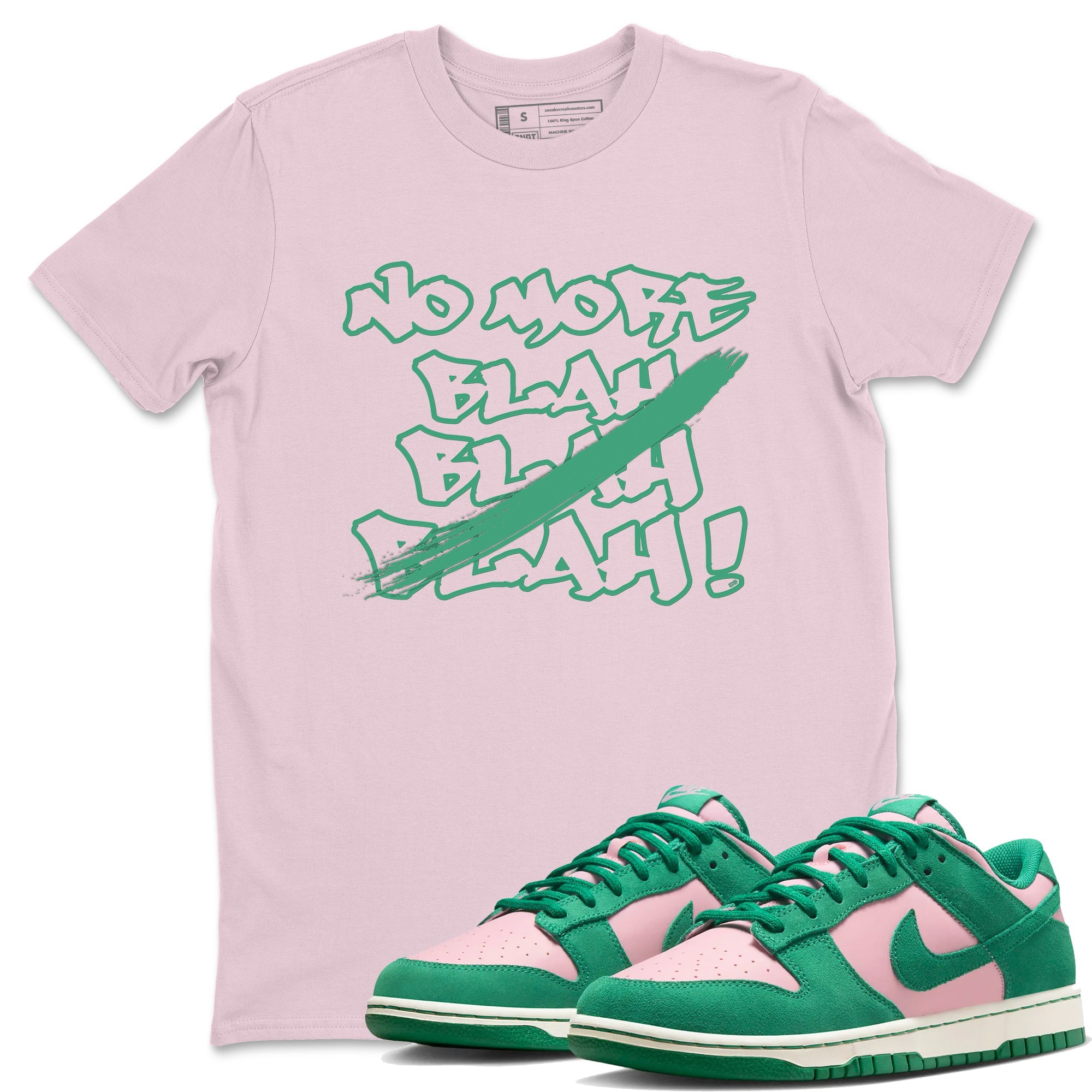 Dunk Medium Soft Pink Malachite shirt to match jordans No More Blah sneaker tees Dunk Medium Soft Pink Malachite Drip Gear Zone unisex cotton Pink 1 crew neck shirt