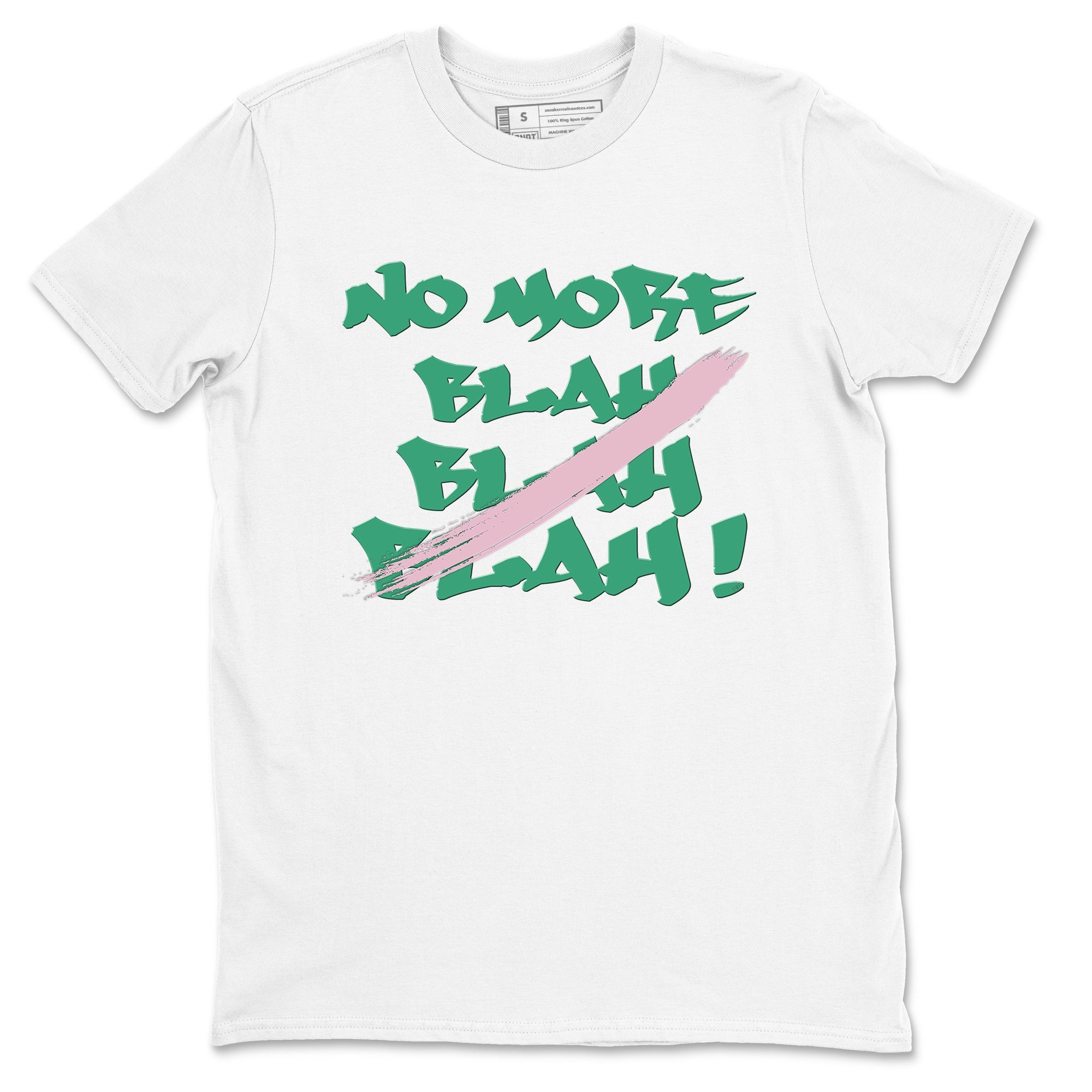 Dunk Medium Soft Pink Malachite shirt to match jordans No More Blah sneaker tees Dunk Medium Soft Pink Malachite Drip Gear Zone unisex cotton White 2 crew neck shirt