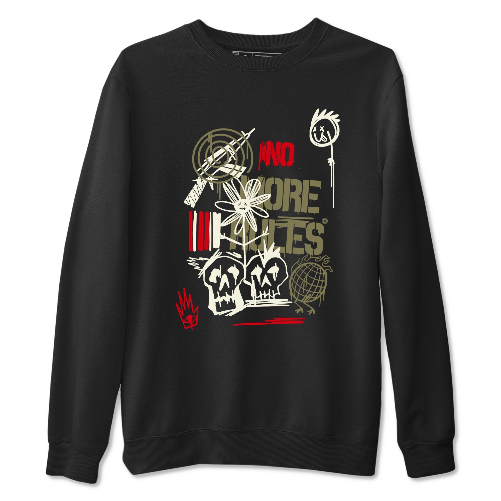 Air Jordan 1 x Travis Scott x Black Olive shirts to match jordans No More Rules sneaker match tees Air Jordan 1 Travis Scott Black Olive Drip Gear Zone streetwear brand Black 2 unisex cotton tee