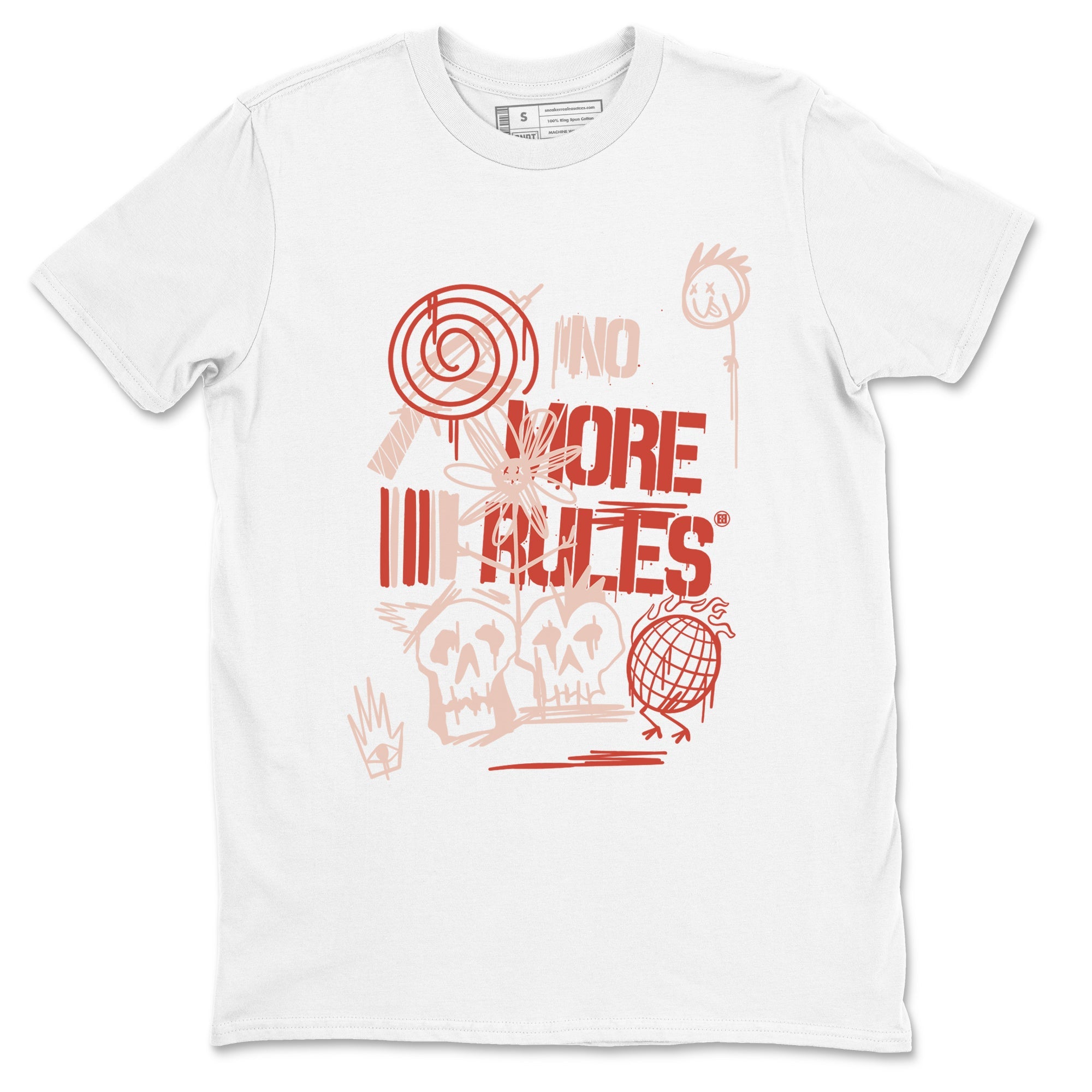 Air Jordan 13 Dune Red shirts to match jordans No More Rules sneaker match tees Air Jordan 13 Dune Red Drip Gear Zone streetwear brand White 2 unisex cotton tee