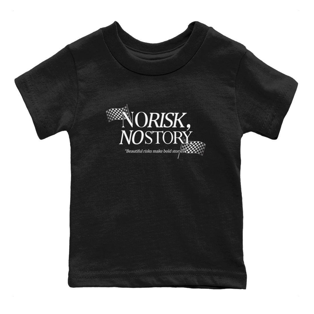 11s Grand Finale Sneaker match tees  Sneaker Tees To Match Jordan 11 Grand Finale Sneakers  No Risk No Story Kids Graphic T-Shirt Black 2