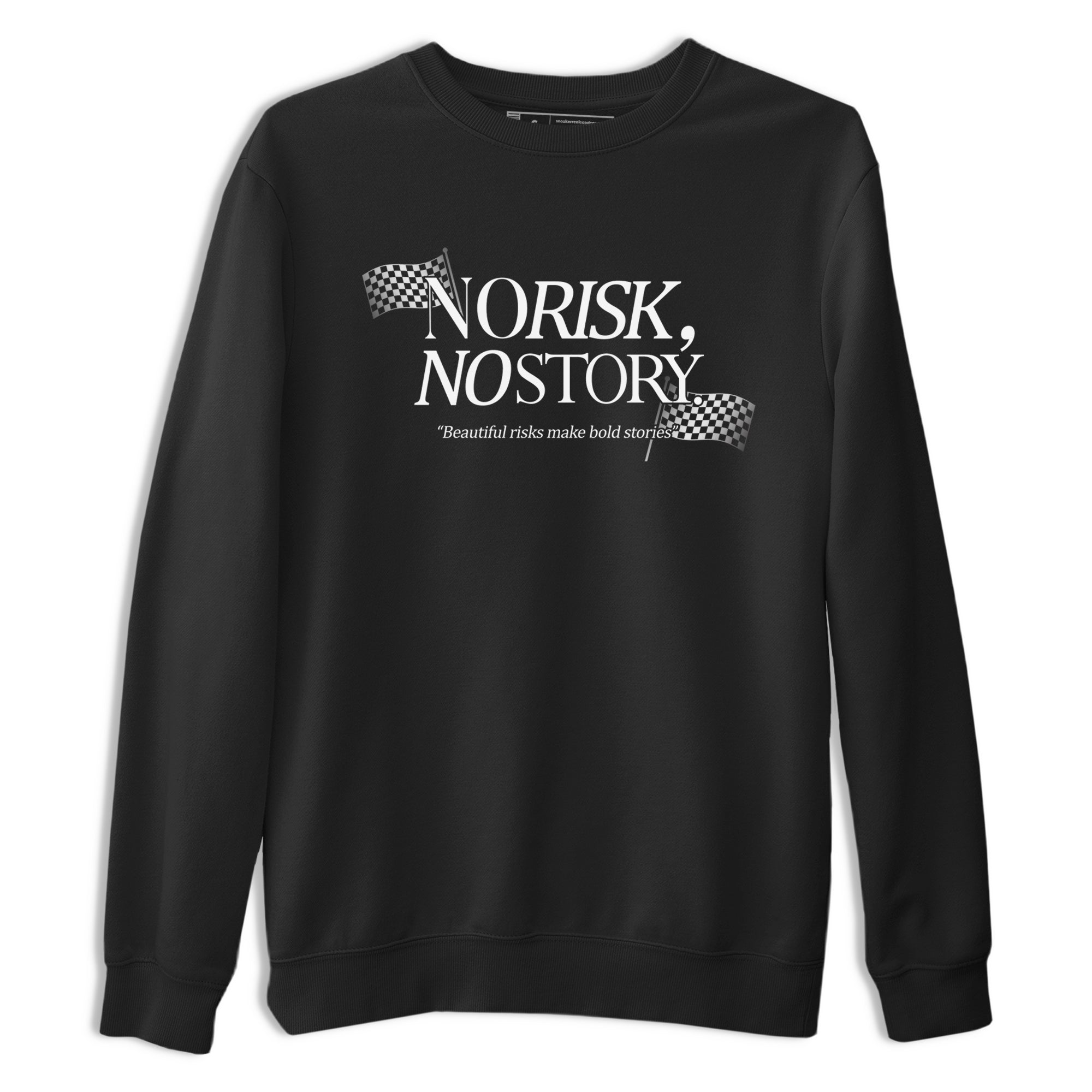 11s Grand Finale Sneaker match tees  Sneaker Tees To Match Jordan 11 Grand Finale Sneakers  No Risk No Story Graphic Tee Black 2