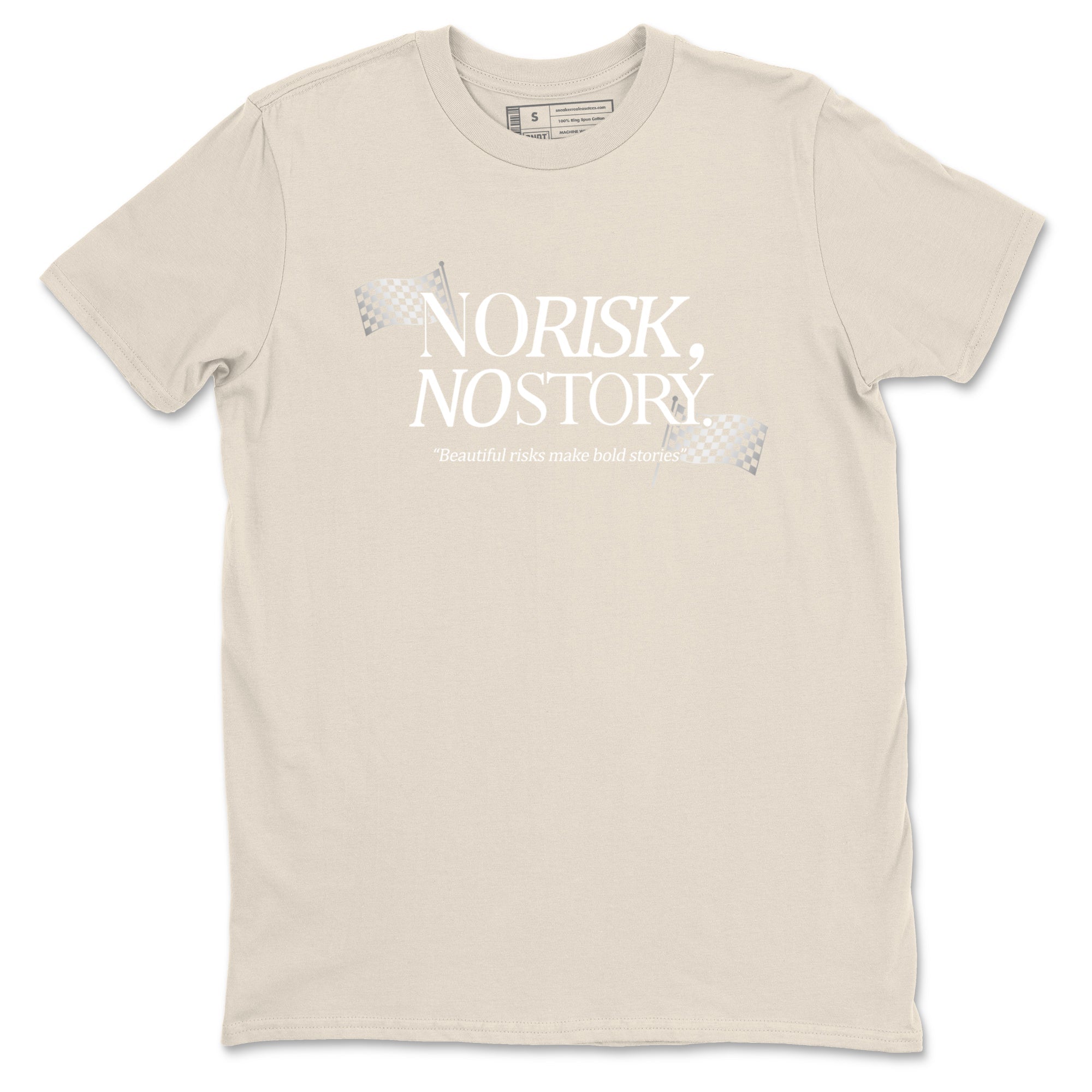 11s Grand Finale Sneaker match tees  Sneaker Tees To Match Jordan 11 Grand Finale Sneakers  No Risk No Story Graphic Tee Natural 2