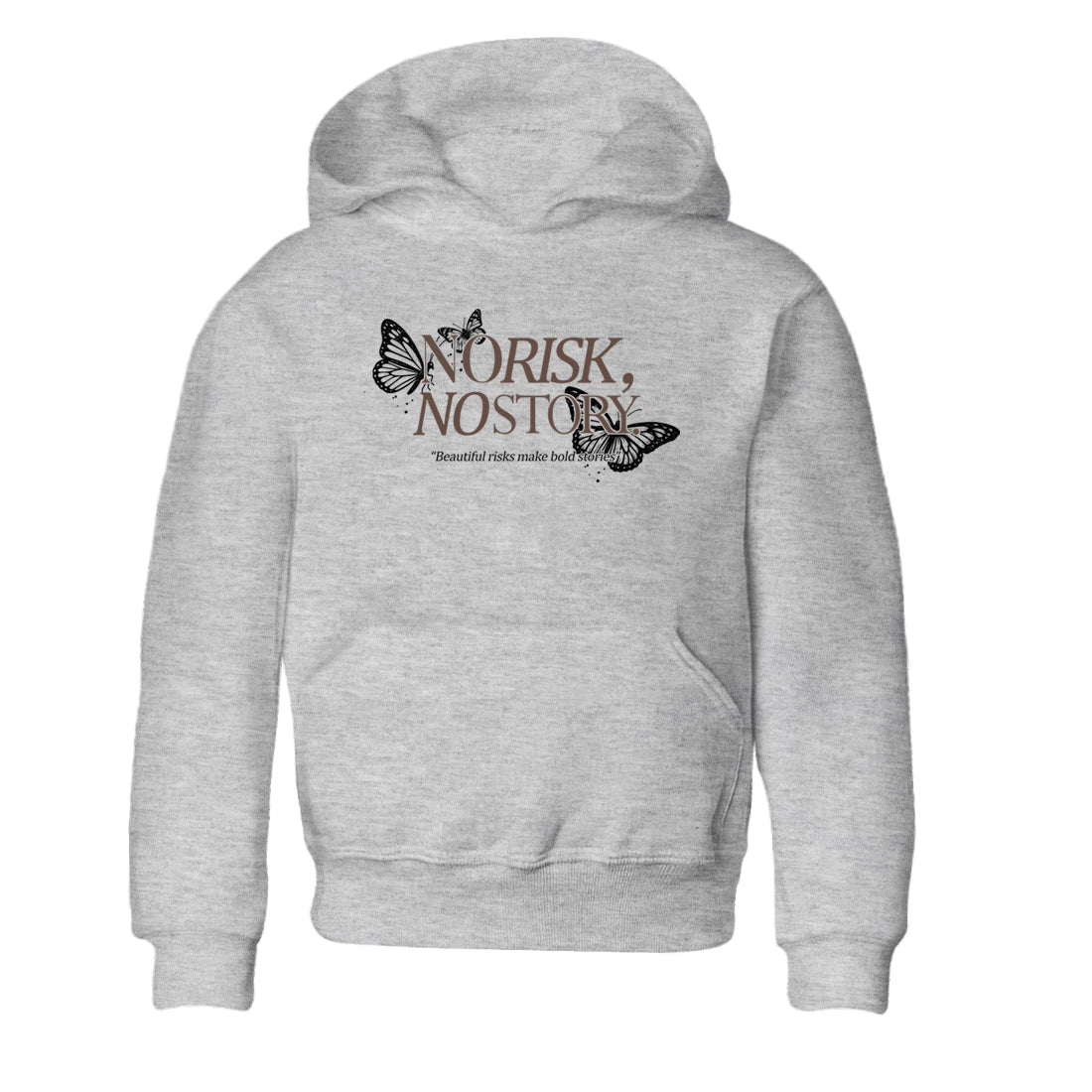 Sneaker match tees  Sneaker Tees To Match Air Jordan 4 Cave Stone Shoes  No Risk No Story Kids T-Shirt Heather Grey 2