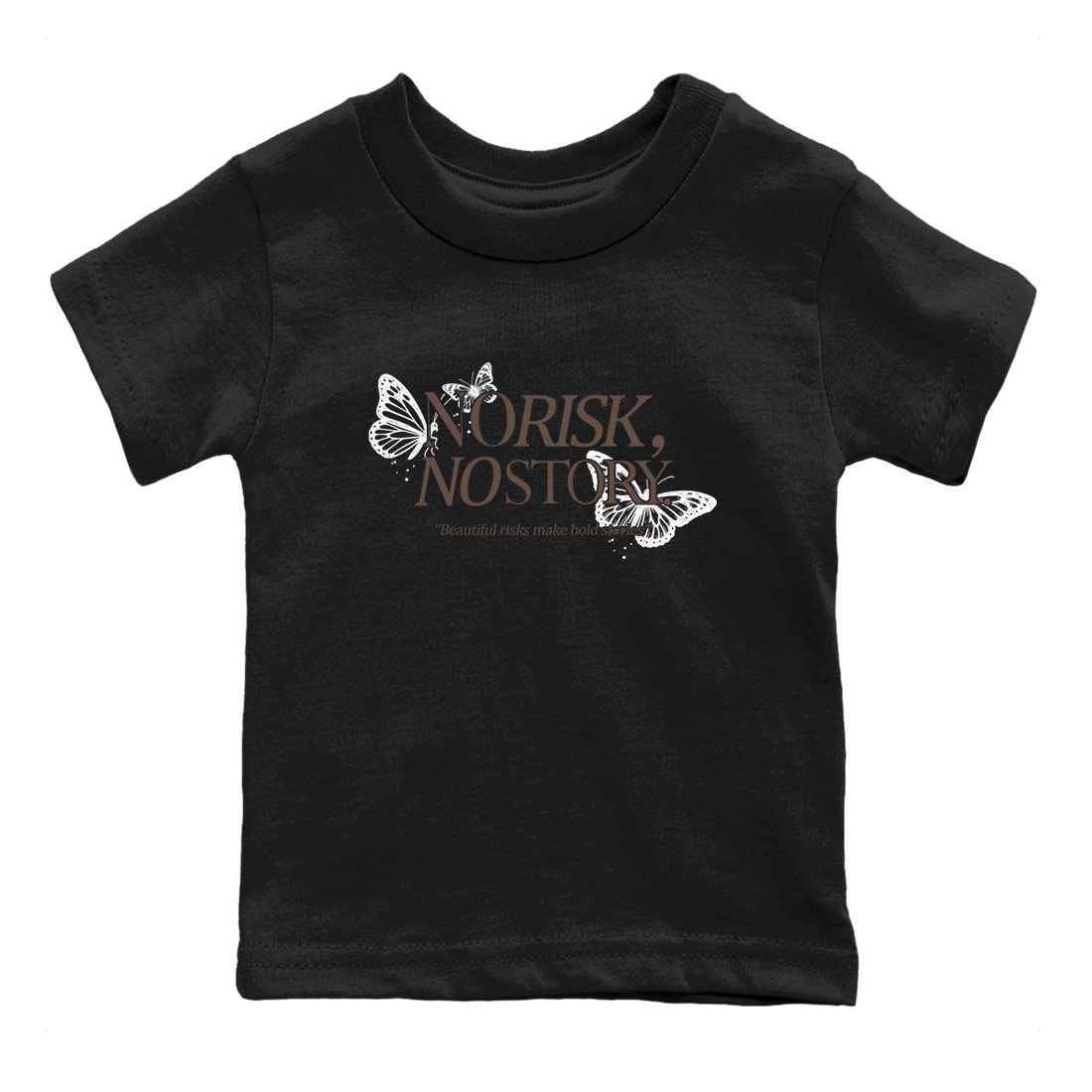 Sneaker match tees  Sneaker Tees To Match Air Jordan 4 Cave Stone Shoes  No Risk No Story Kids T-Shirt Black 2