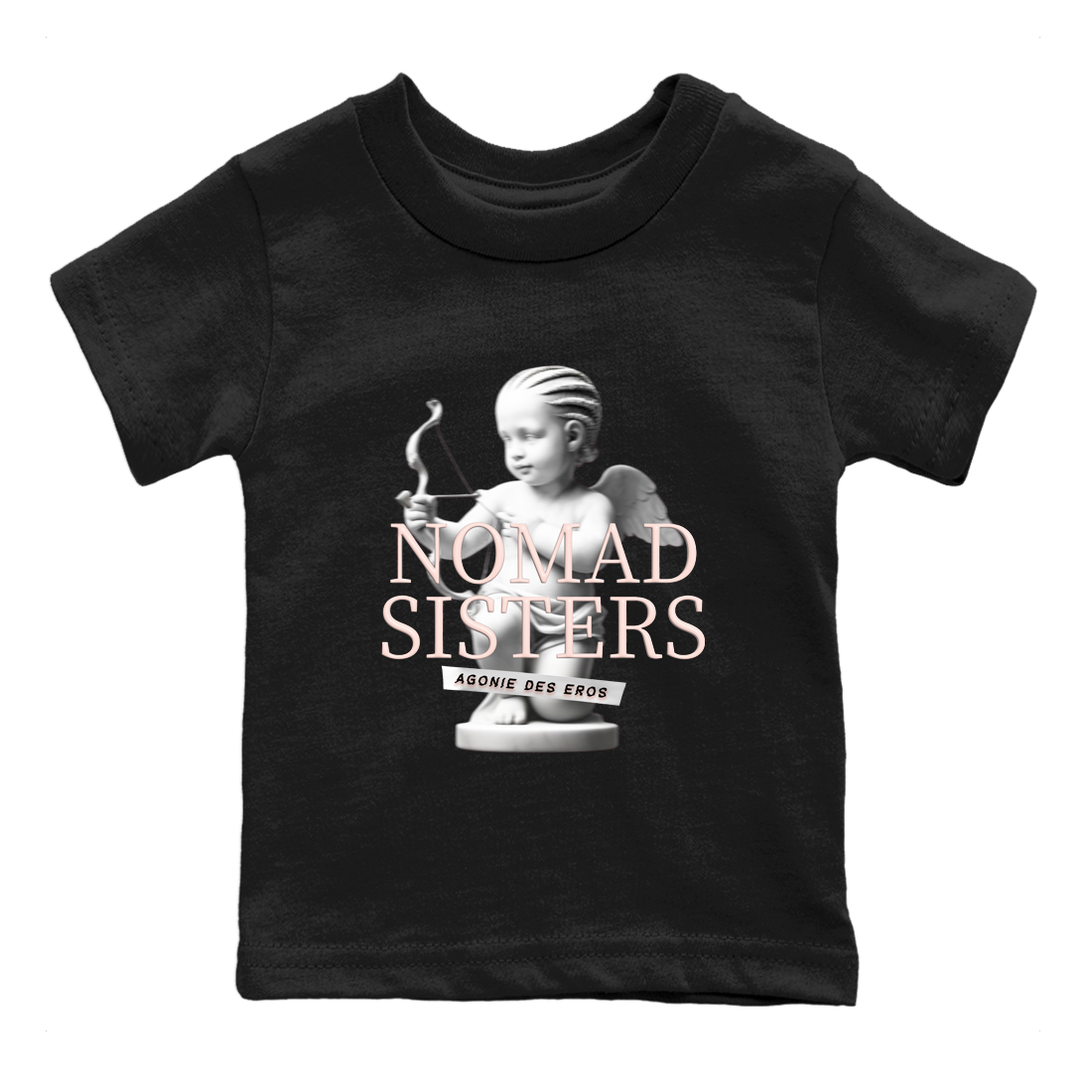 Air Jordan 11 Retro Legend Pink shirts to match jordans Nomad Sisters sneaker match tees Air Jordan 11 Legend Pink Drip Gear Zone streetwear brand Baby and Youth Black 2 cotton tee