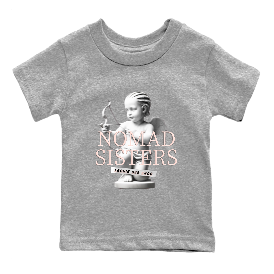 Air Jordan 11 Retro Legend Pink shirts to match jordans Nomad Sisters sneaker match tees Air Jordan 11 Legend Pink Drip Gear Zone streetwear brand Baby and Youth Heather Grey 2 cotton tee