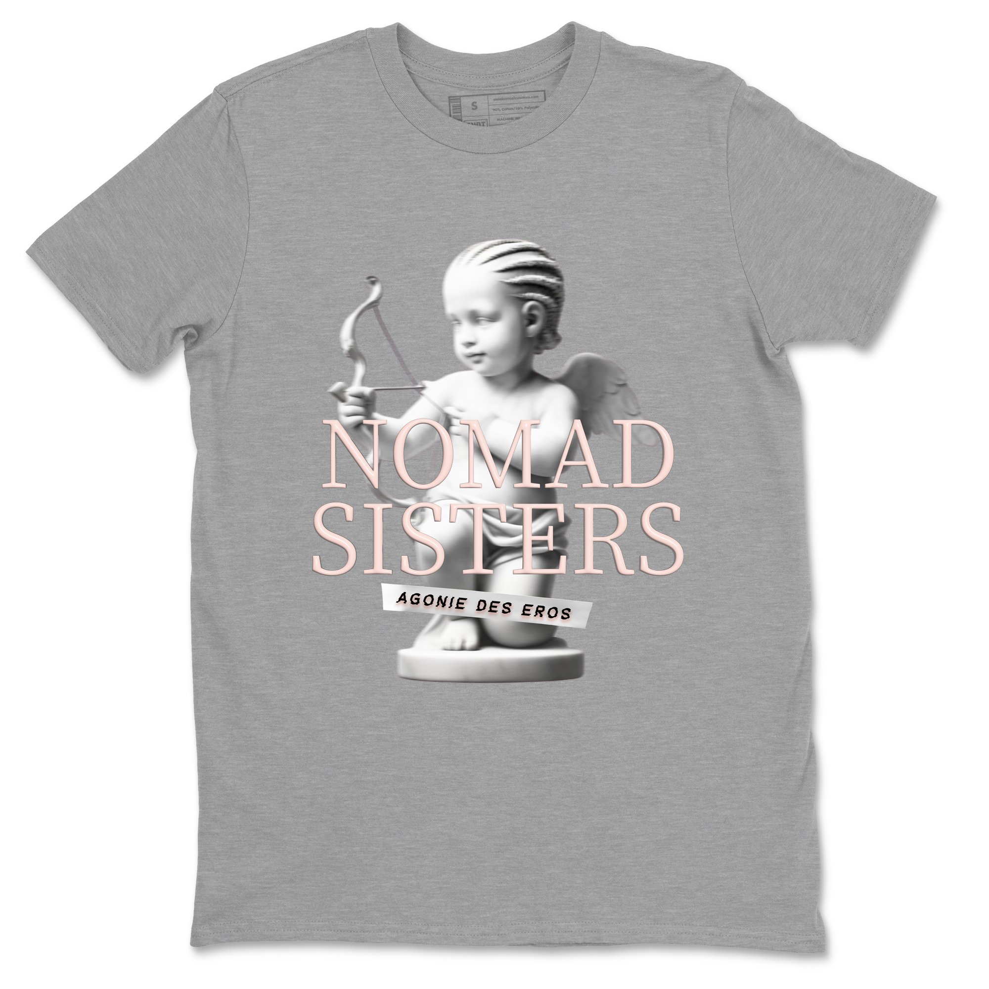 Air Jordan 11 Retro Legend Pink shirts to match jordans Nomad Sisters sneaker match tees Air Jordan 11 Legend Pink Drip Gear Zone streetwear brand Heather Grey 2 unisex cotton tee