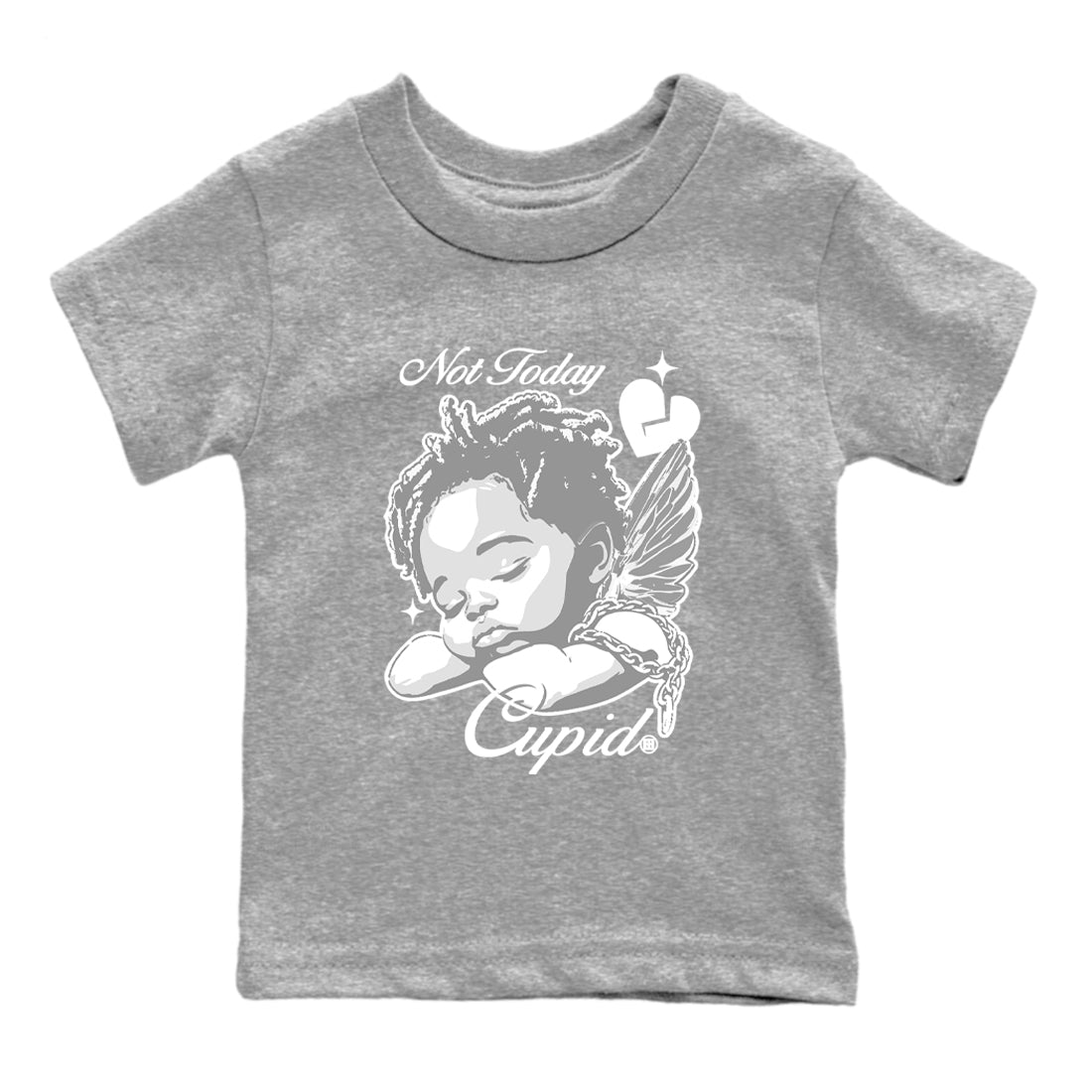 Sneaker match tees  Sneaker Tees To Match Air Jordan 11 Grand Finale Shoes  Not Today Cupid Kids T-Shirt Heather Grey 2