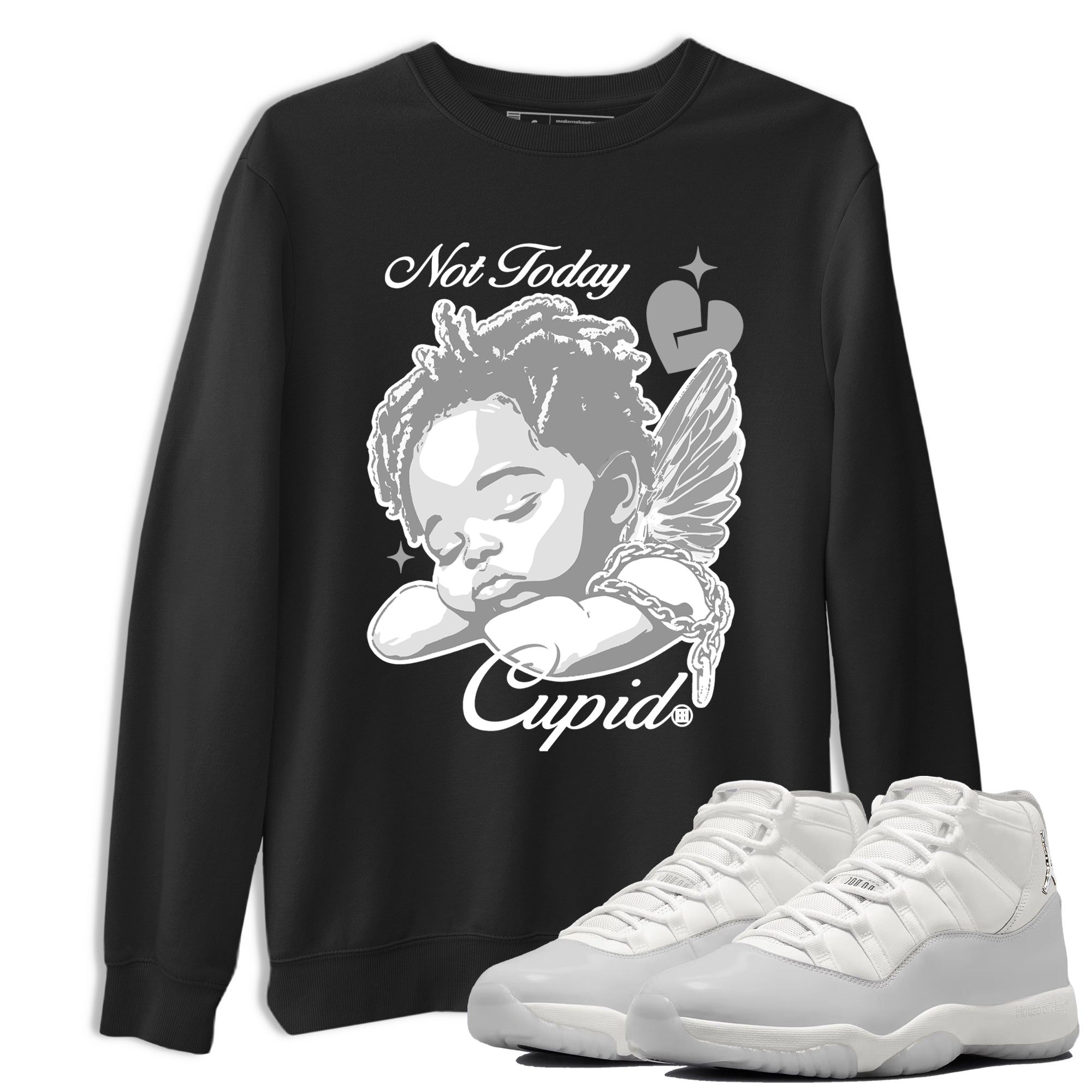Sneaker match tees  Sneaker Tees To Match Air Jordan 11 Grand Finale Shoes  Not Today Cupid Tee Black 1