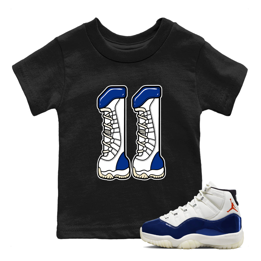 Sneaker Threads  Sneaker Tees To Match Air Jordan 11 Rare Air  Number 11 Youth Graphic Tee Black 1. Perfect for Jordan releases 2025 colorways.