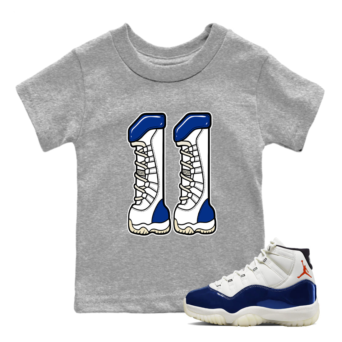 Sneaker Threads  Sneaker Tees To Match Air Jordan 11 Rare Air  Number 11 Youth Graphic Tee Heather Grey 1. Perfect for Jordan releases 2025 colorways.