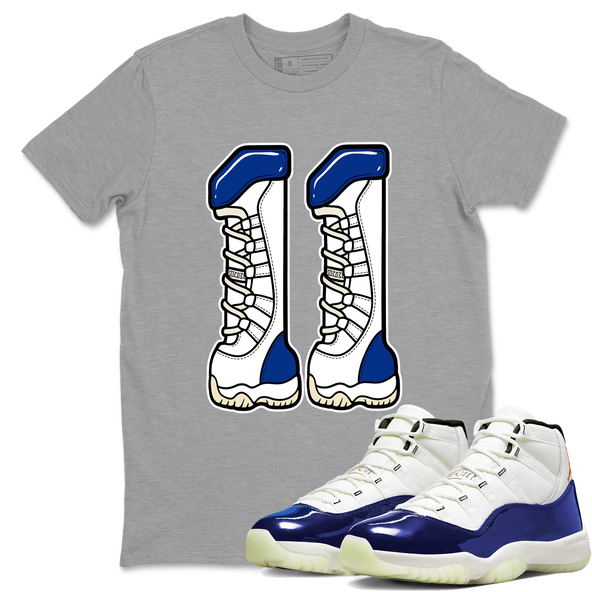 Sneaker Threads  Sneaker Tees To Match Air Jordan 11 Rare Air  Number 11 Graphic Tee Heather Grey 1. Perfect for Jordan releases 2025 colorways.