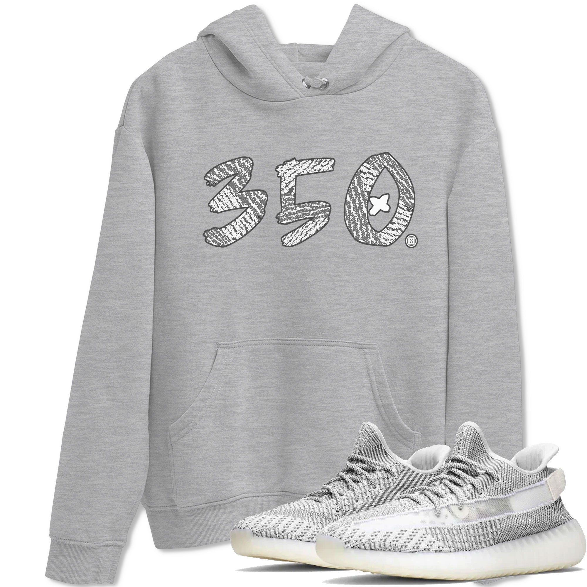Yeezy Boost 350 Static shirt to match jordans Number 350 sneaker tees Yeezy 350 Static Drip Gear Zone Sneaker Matching Clothing Brand Unisex Sneaker Tee Heather Grey 1 T-Shirt