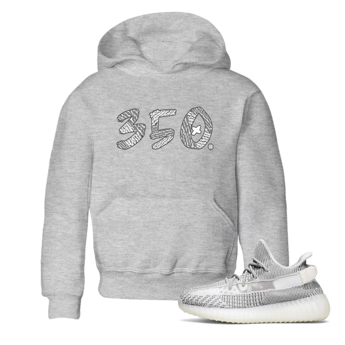 Yeezy Boost 350 Static shirt to match jordans Number 350 sneaker tees Yeezy 350 Static Drip Gear Zone Sneaker Matching Clothing Brand Baby Toddler Heather Grey 1 T-Shirt