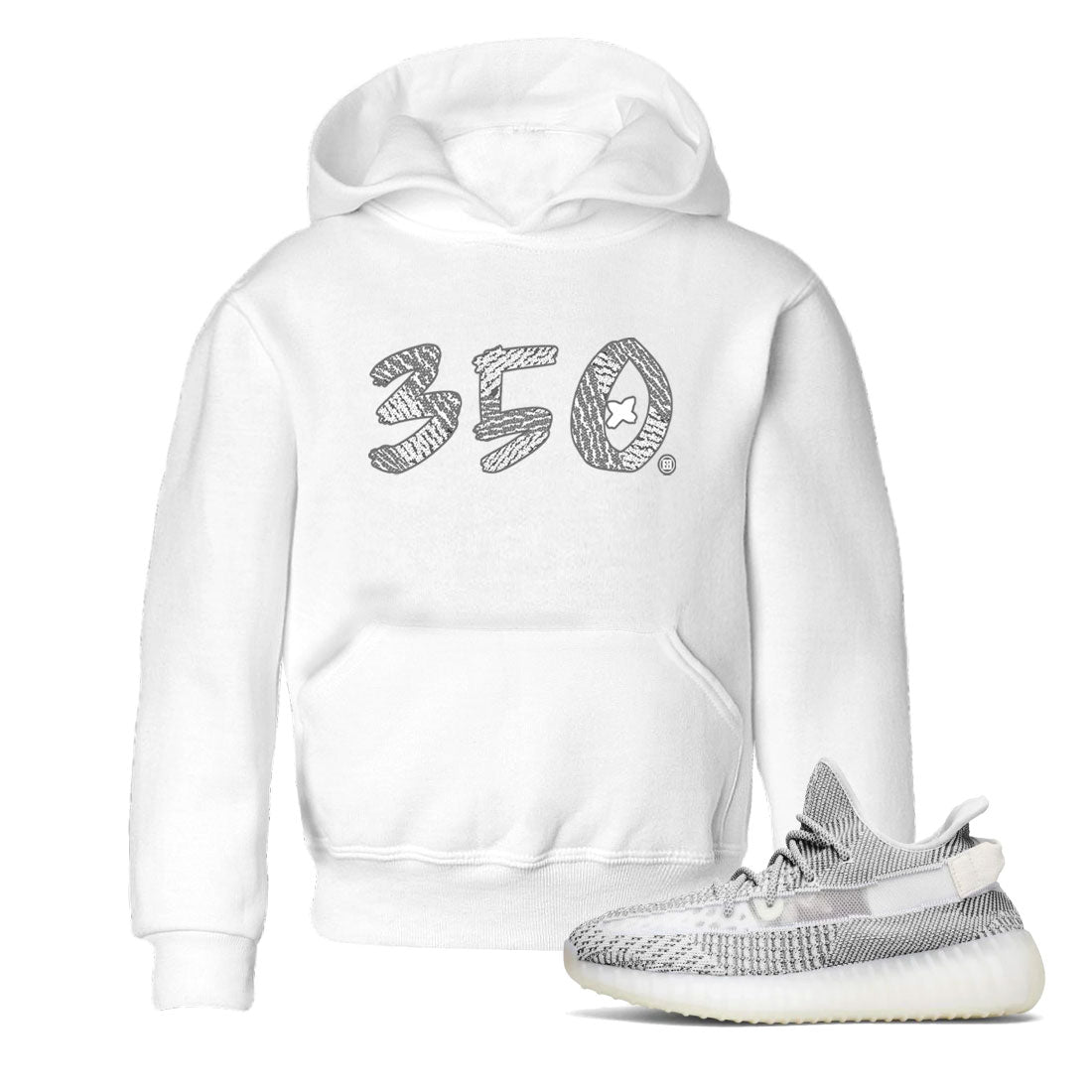 Yeezy Boost 350 Static shirt to match jordans Number 350 sneaker tees Yeezy 350 Static Drip Gear Zone Sneaker Matching Clothing Brand Baby Toddler White 1 T-Shirt