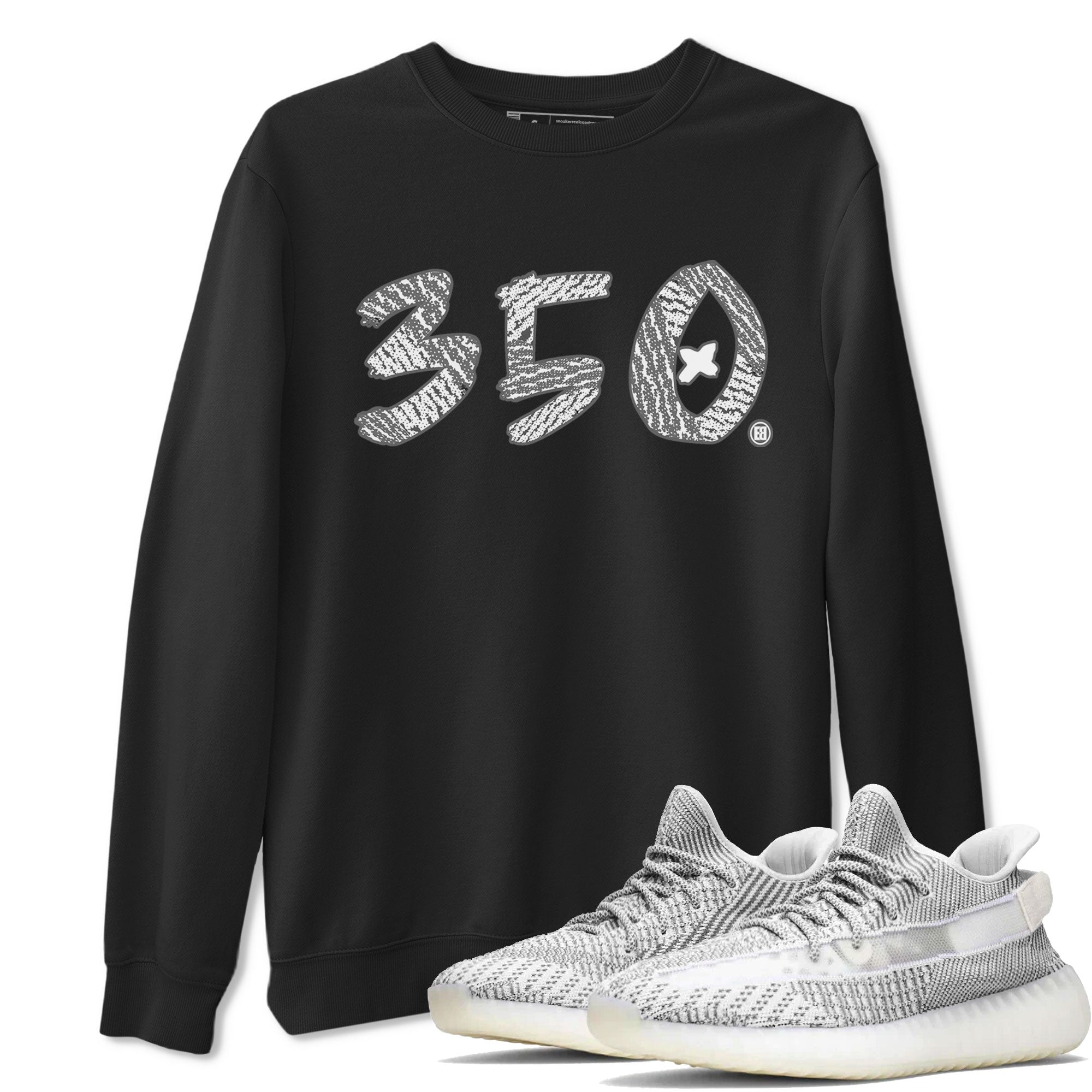 Yeezy Boost 350 Static shirt to match jordans Number 350 sneaker tees Yeezy 350 Static Drip Gear Zone Sneaker Matching Clothing Brand Unisex Sneaker Tee Black 1 T-Shirt