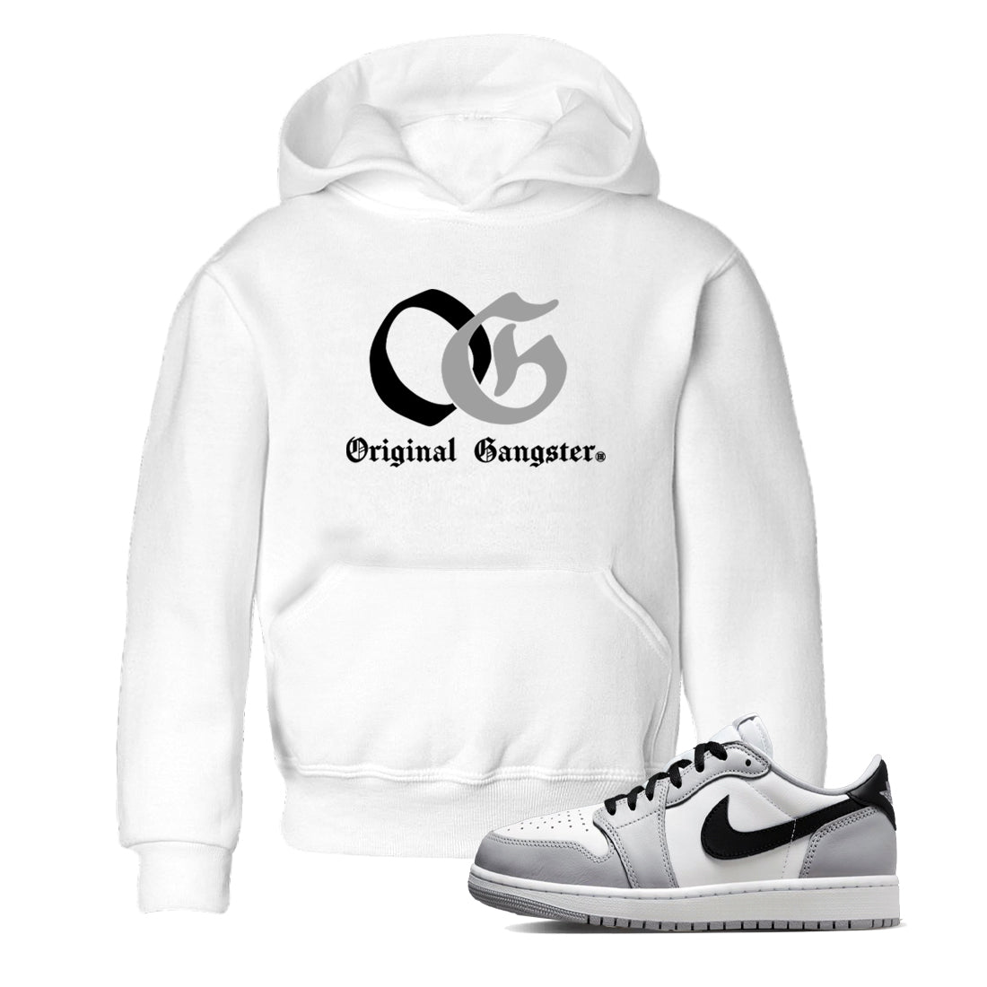 AJ1 Barons shirts to match jordans OG Original Gangster sneaker match tees Air Jordan 1 Barons Drip Gear Zone streetwear brand Baby and Youth White 1 cotton tee