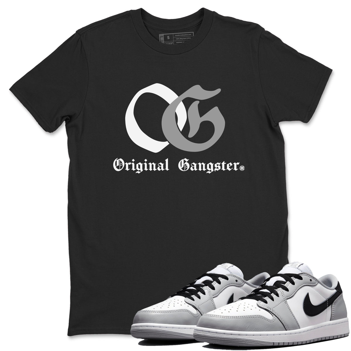 AJ1 Barons shirts to match jordans OG Original Gangster sneaker match tees Air Jordan 1 Barons Drip Gear Zone streetwear brand Black 1 unisex cotton tee