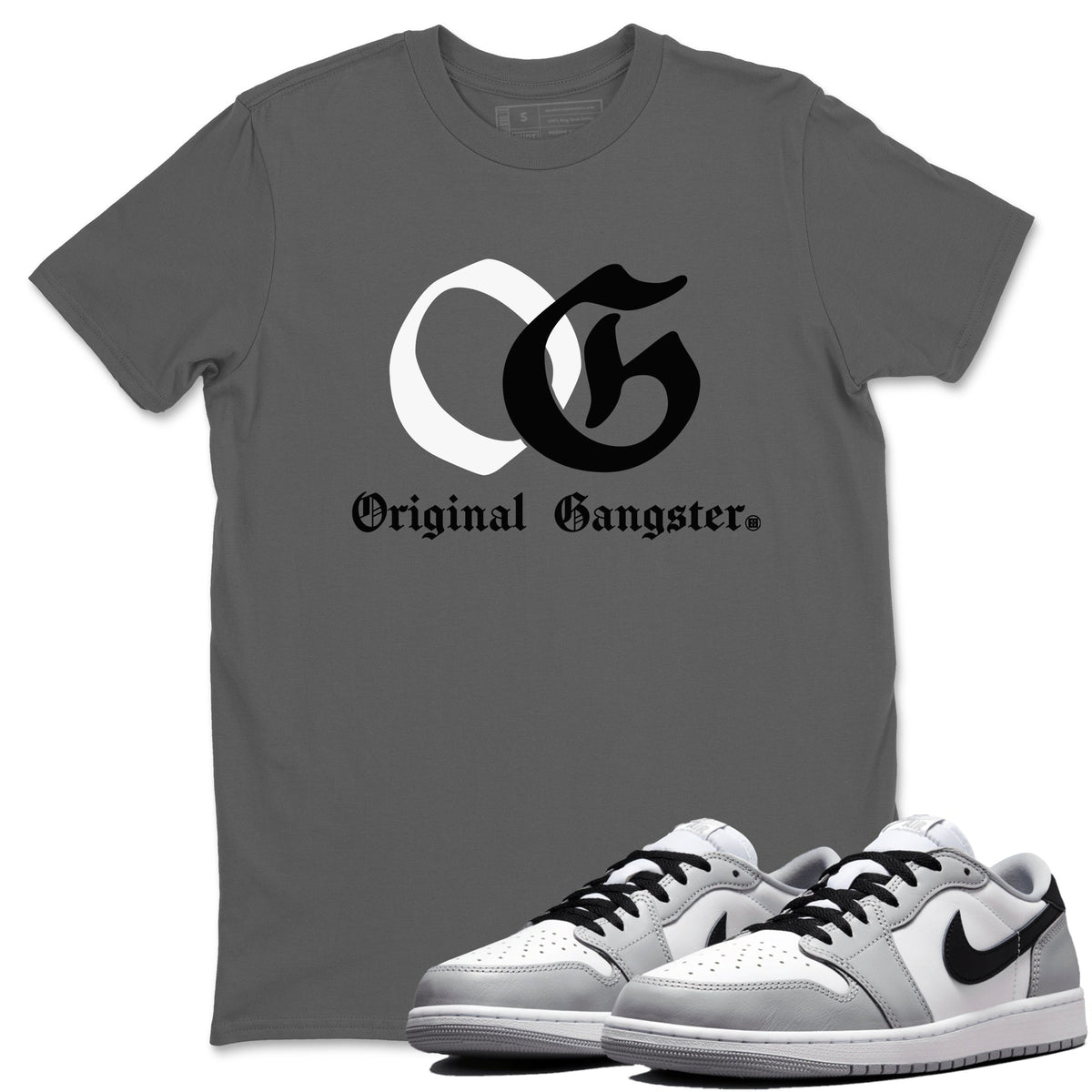 AJ1 Barons shirts to match jordans OG Original Gangster sneaker match tees Air Jordan 1 Barons Drip Gear Zone streetwear brand Cool Grey 1 unisex cotton tee