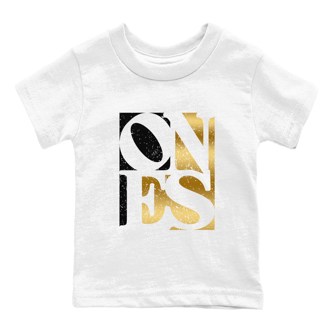 Air Jordan 1 High OG Black Metallic Gold shirts to match jordans Ones sneaker match tees Air Jordan 1 Retrp Black Metallic Gold Sneaker Shirts Drip Gear Zone streetwear brand Baby and Youth White 2 cotton tee