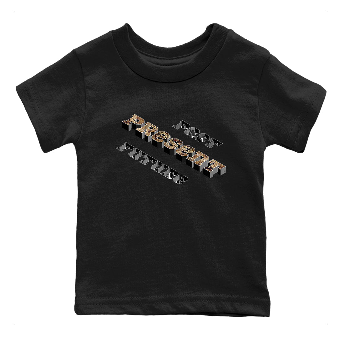 AF1 Ivory Snake shirt to match jordans Past Present Future sneaker tees Air Force 1 Ivory Snake Drip Gear Zone baby toddler Black 2 cotton Shirt